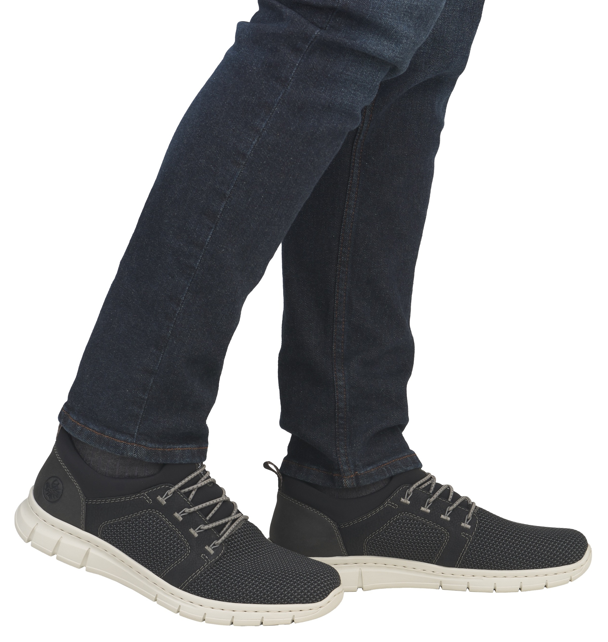 Rieker Slip-On Sneaker, Schlupfschuh, Halbschuh, Freizeitschuh mit Gummizug, zum Schlupfen