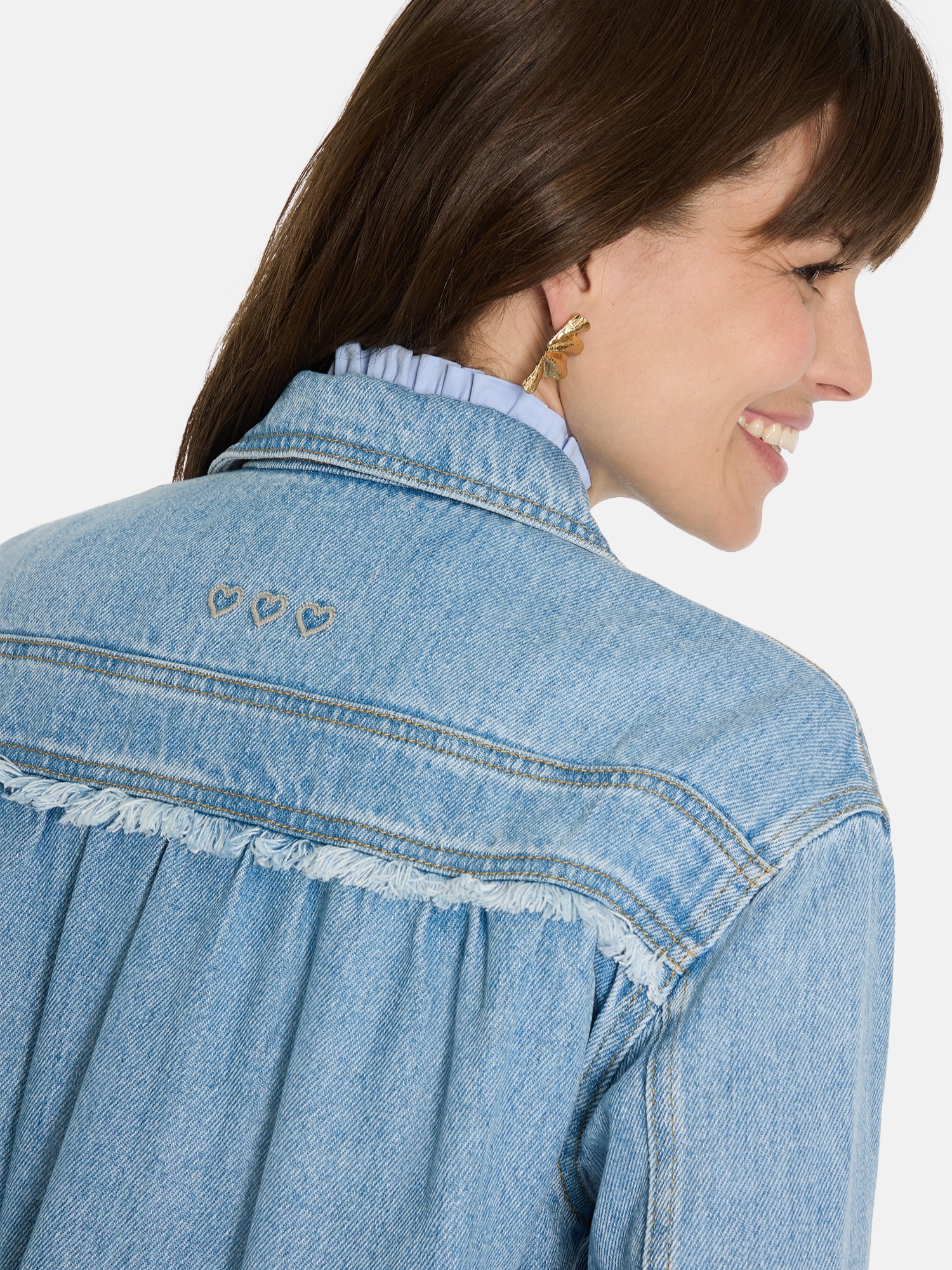 Lieblingsstück Jeansjacke »Nixon«, aus softem Material, lässig geschnitten