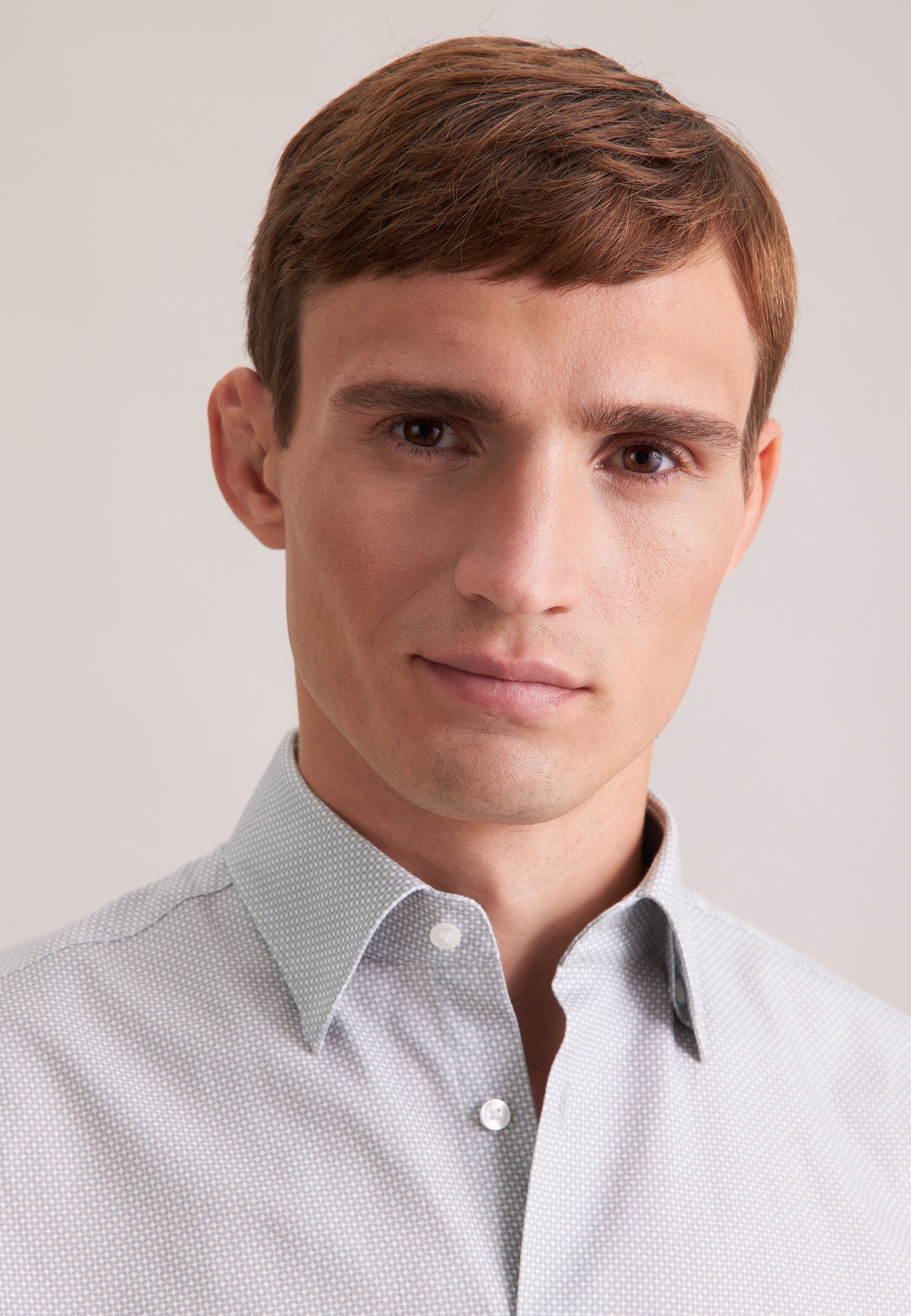 Thumbnail - seidensticker Businesshemd "Schwarze Rose" Regular 1/1 Covered-Button-Down-Kragen Druck