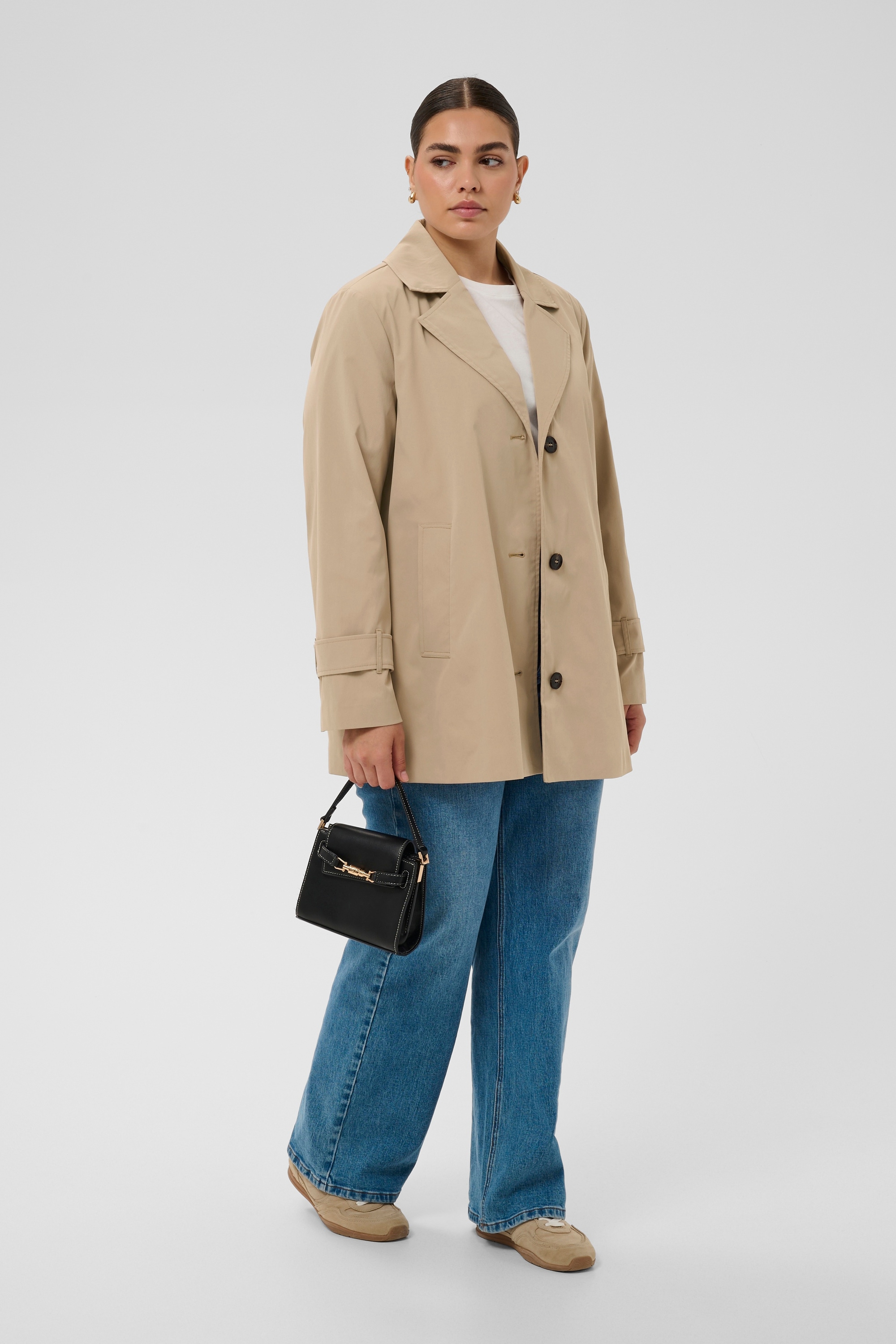 KAFFE Curve Wintermantel »Damen Jacke KCjacky«
