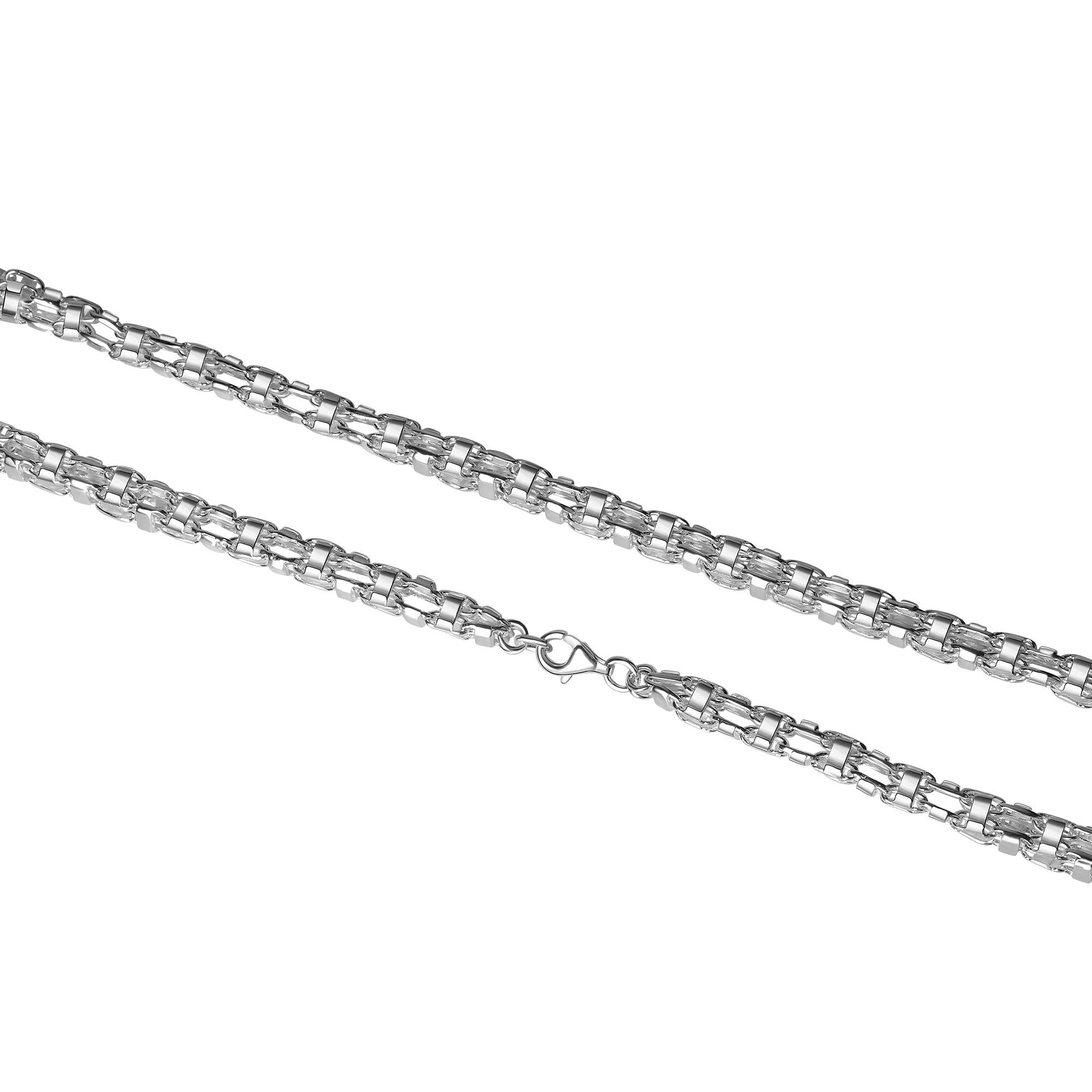Vivance Collierkettchen »925/- Sterling Silber weiß Käfigkette 50 cm«