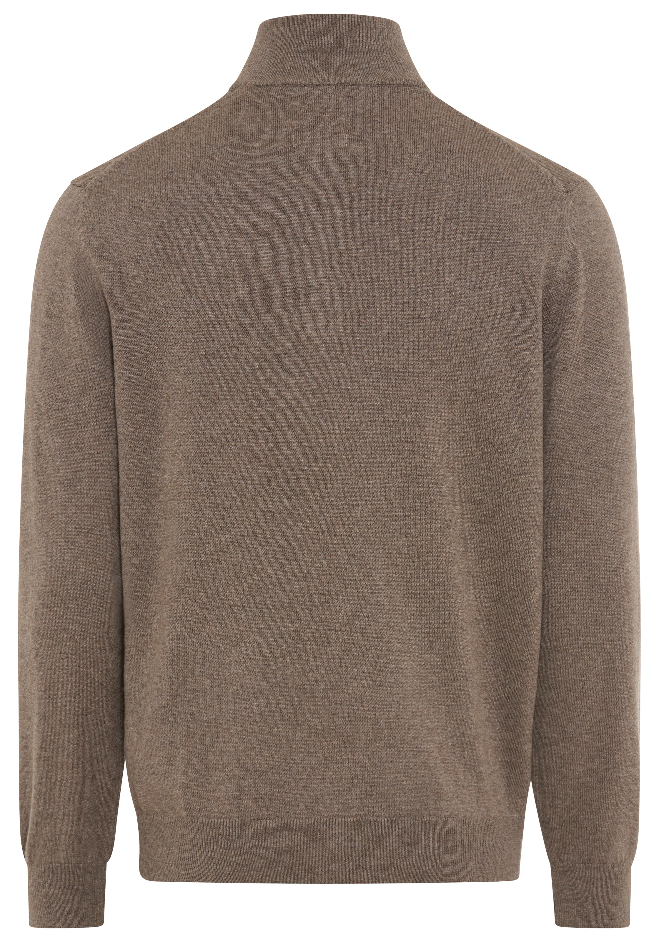 Gant Stehkragenpullover »COTTON/WOLL HALF ZIP« mit Rippstrick-Details, normale Passform