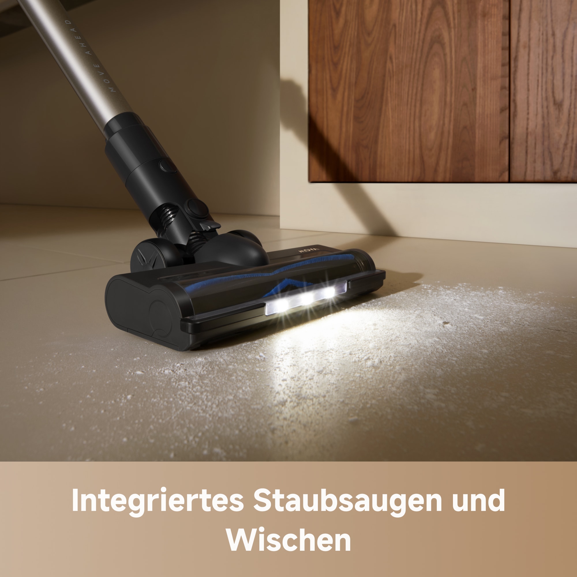 Mova Akku-Stielstaubsauger »S2; 25.000Pa Saugkraft,«, flexibles Faltrohr, vielseitige Aufsätze, Laufzeit bis 60 Min