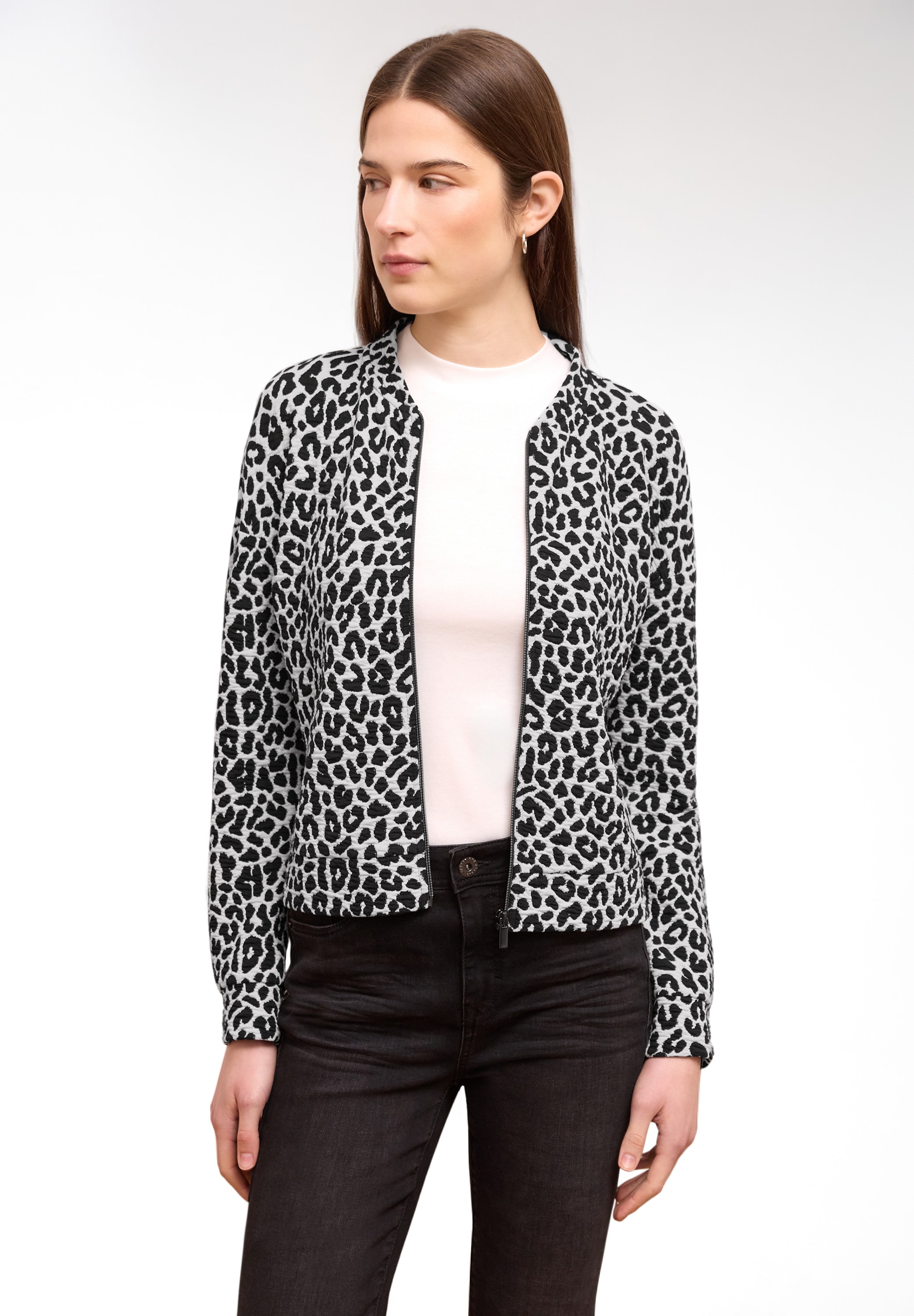 STREET ONE STUDIO Cardigan mit allover Leoprint günstig online kaufen