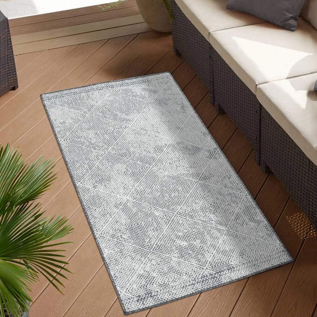 Carpet City Outdoorteppich "DUO RUG 5845" rechteckig 5 Höhe Wendeteppich We günstig online kaufen