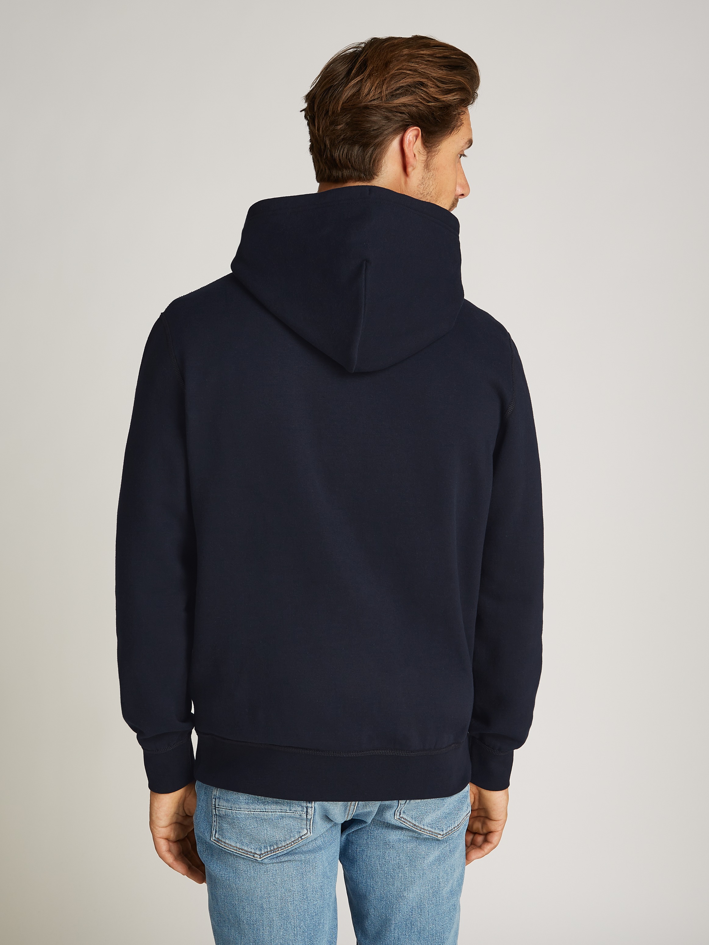 Tommy Hilfiger essential sweat à capuche en molleton homme - Taille M Desert Sky 3
