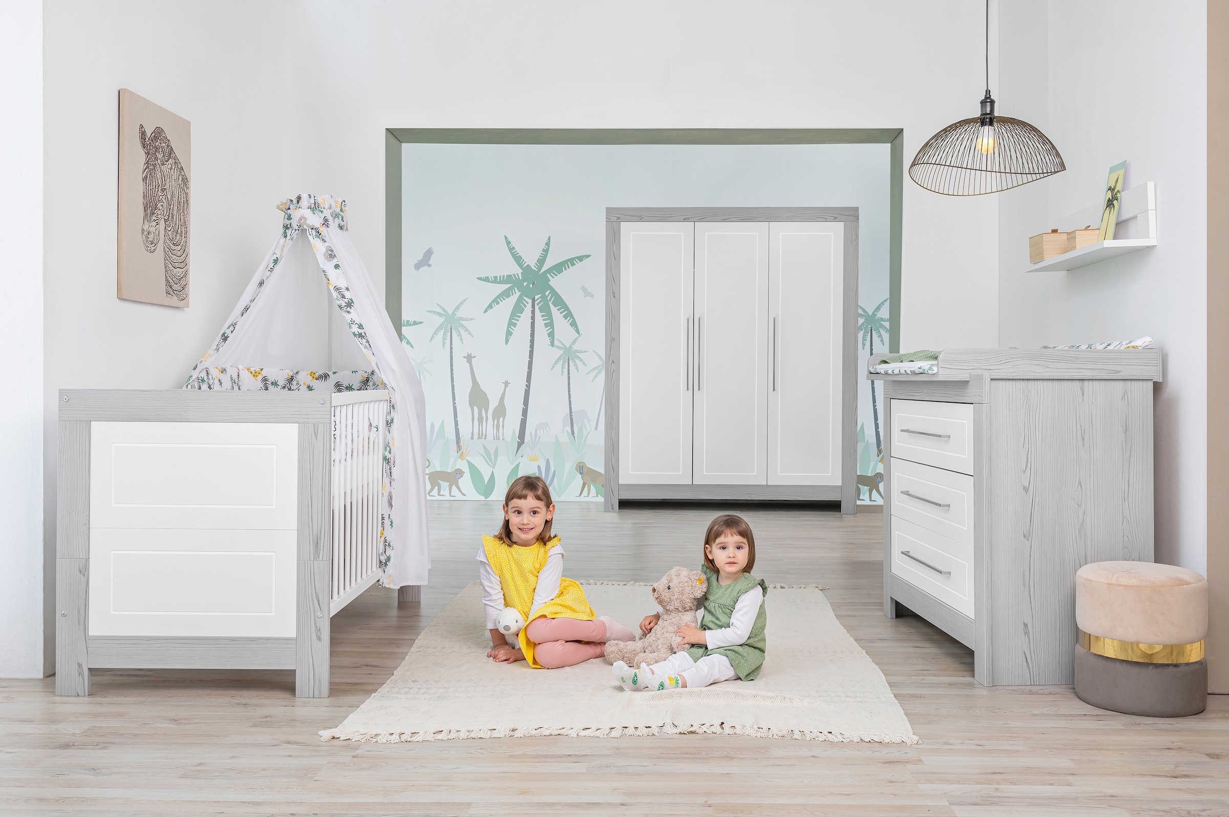 Schardt Babyzimmer-Komplettset »Scandic«, (Set, 3 St., Kinderbett,  Kleiderschrank, Wickelkommode), Made in Germany; mit Kinderbett,  Kleiderschrank und Wickelkommode kaufen | BAUR