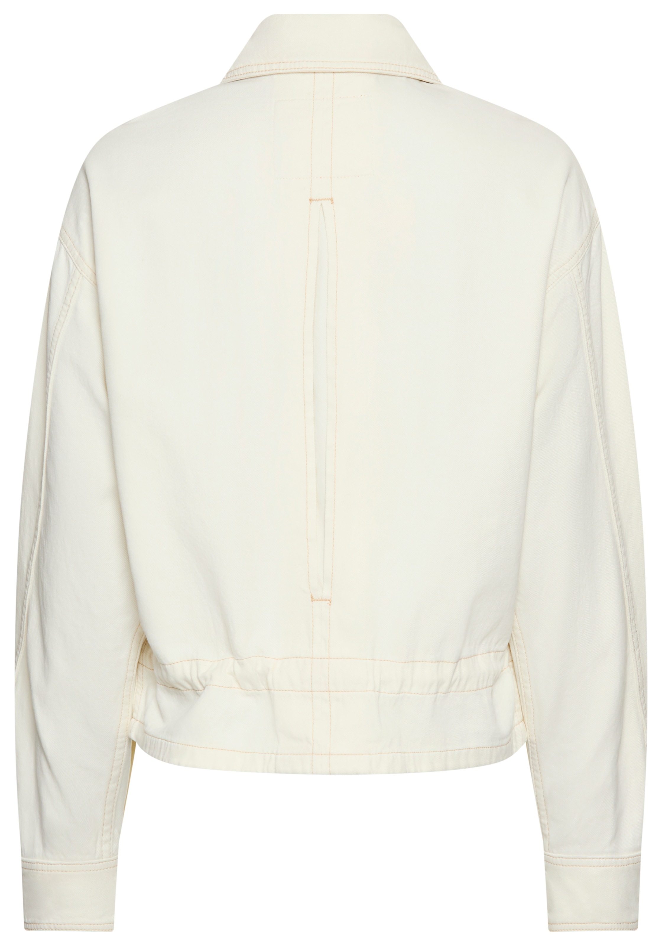 BOSS ORANGE Outdoorjacke "DENIM JACKET 4.0 Premium Damenmode", mit Rüsche & günstig online kaufen