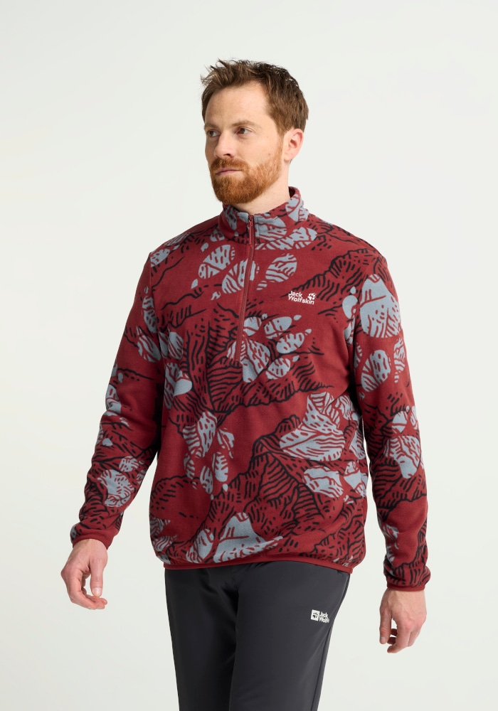 Jack Wolfskin Stehkragenpullover "PAW ERA 100 PRINT HZ M"