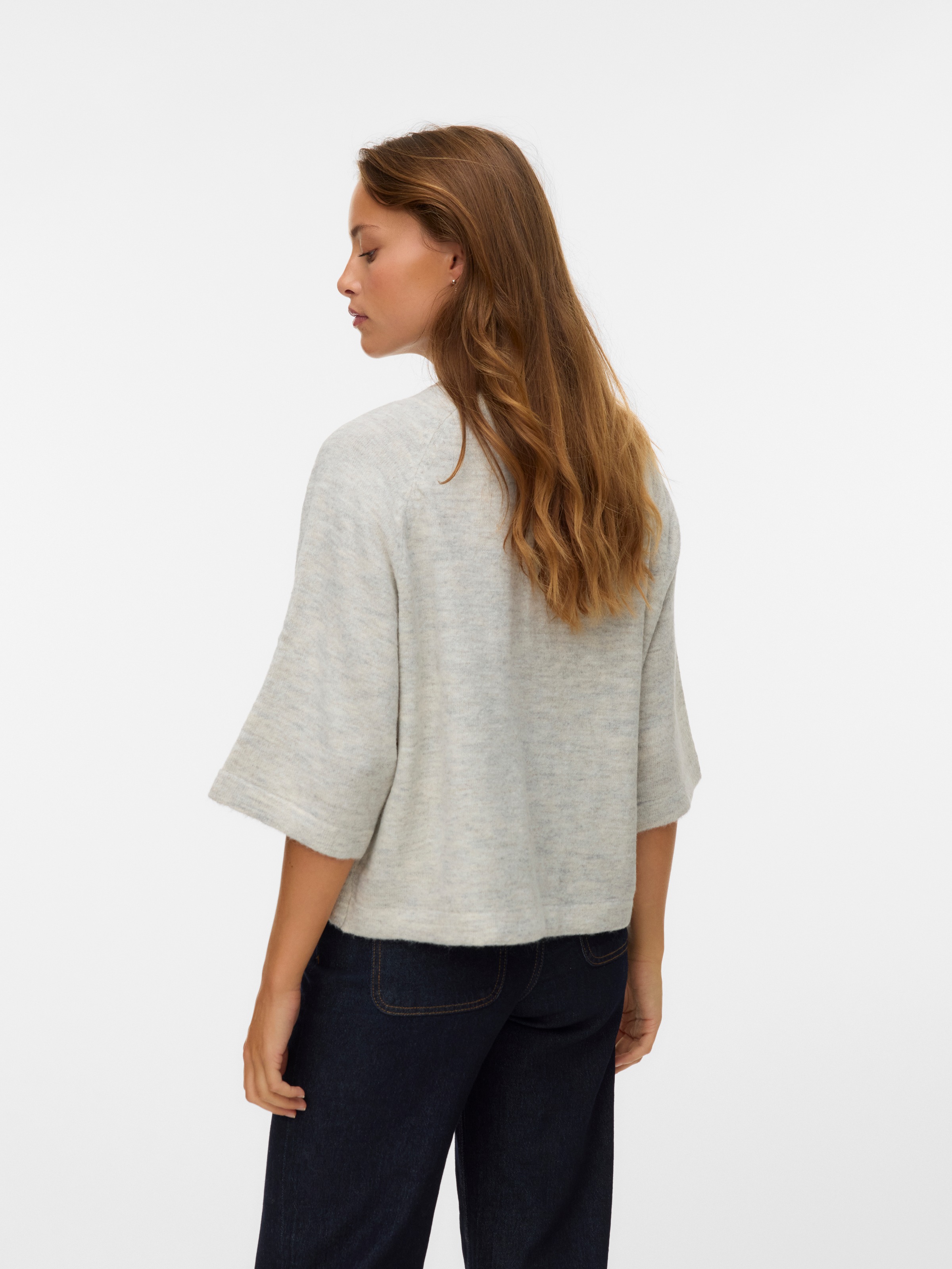 Vero Moda Strickpullover "VMLEFILE 3/4 O-NECK PULLOVER NOOS" günstig online kaufen