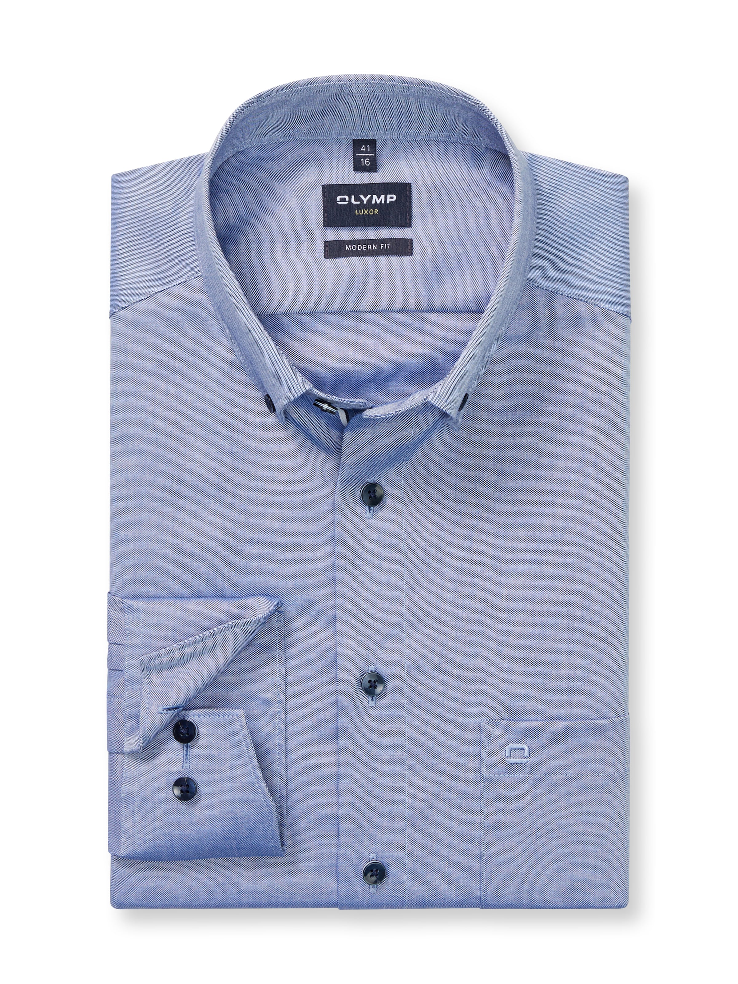 OLYMP Langarmhemd "Luxor", modern fit, Businesshemd, Button-down-Kragen günstig online kaufen