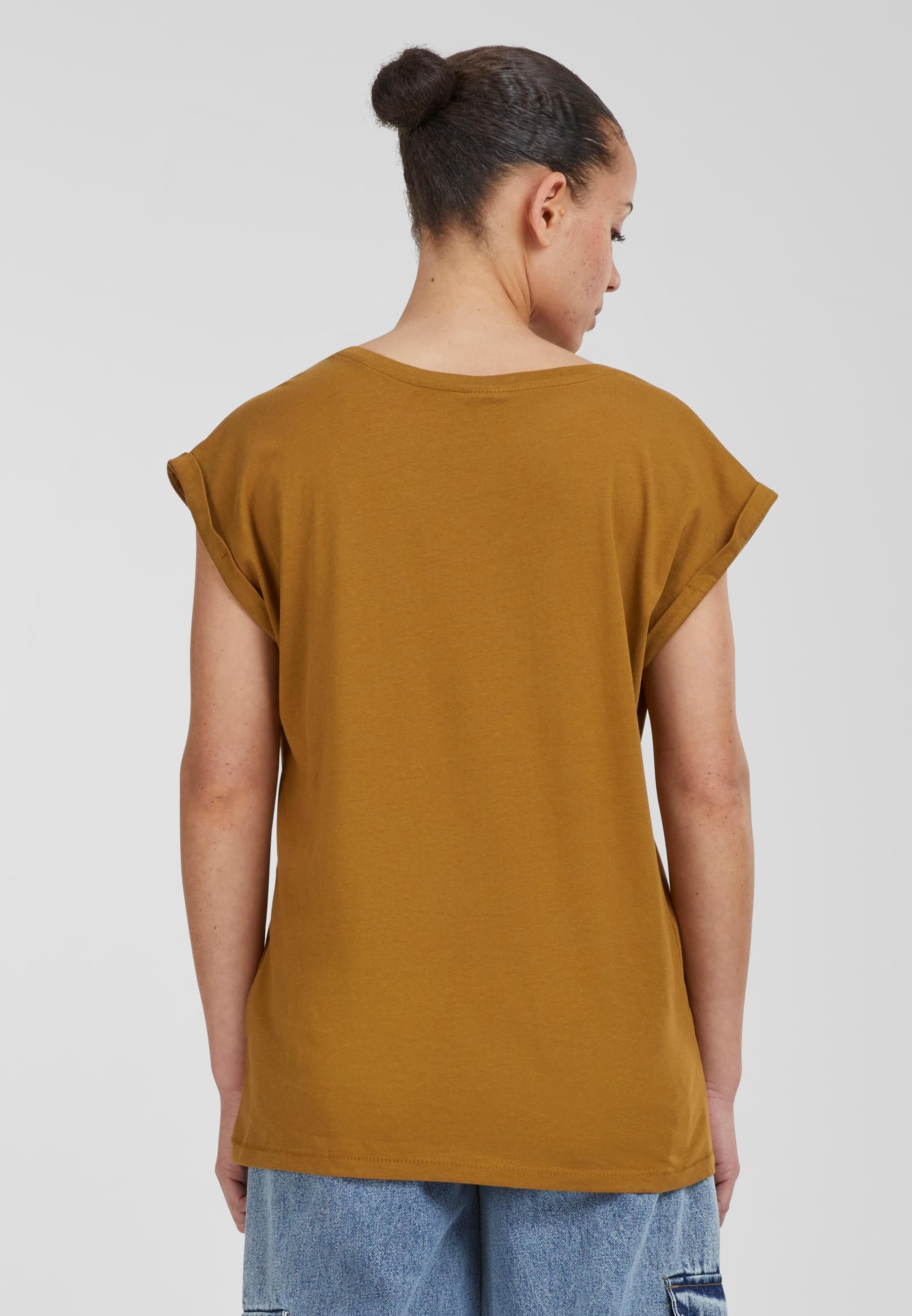 URBAN CLASSICS Kurzarmshirt »Urban Classics Damen Ladies Extended Shoulder Tee«, (1 tlg.)