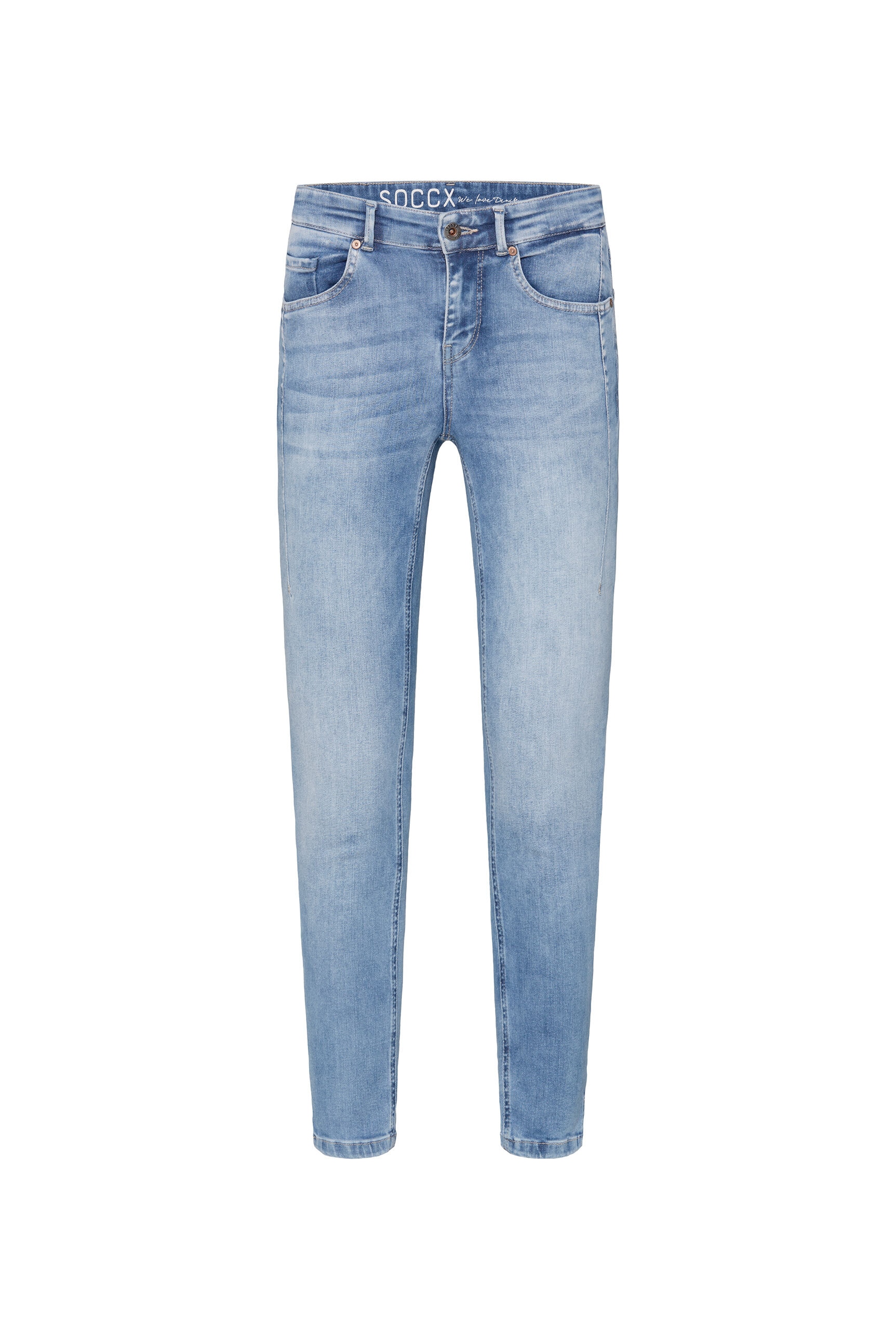 SOCCX Slim-fit-Jeans mit normaler Leibhöhe