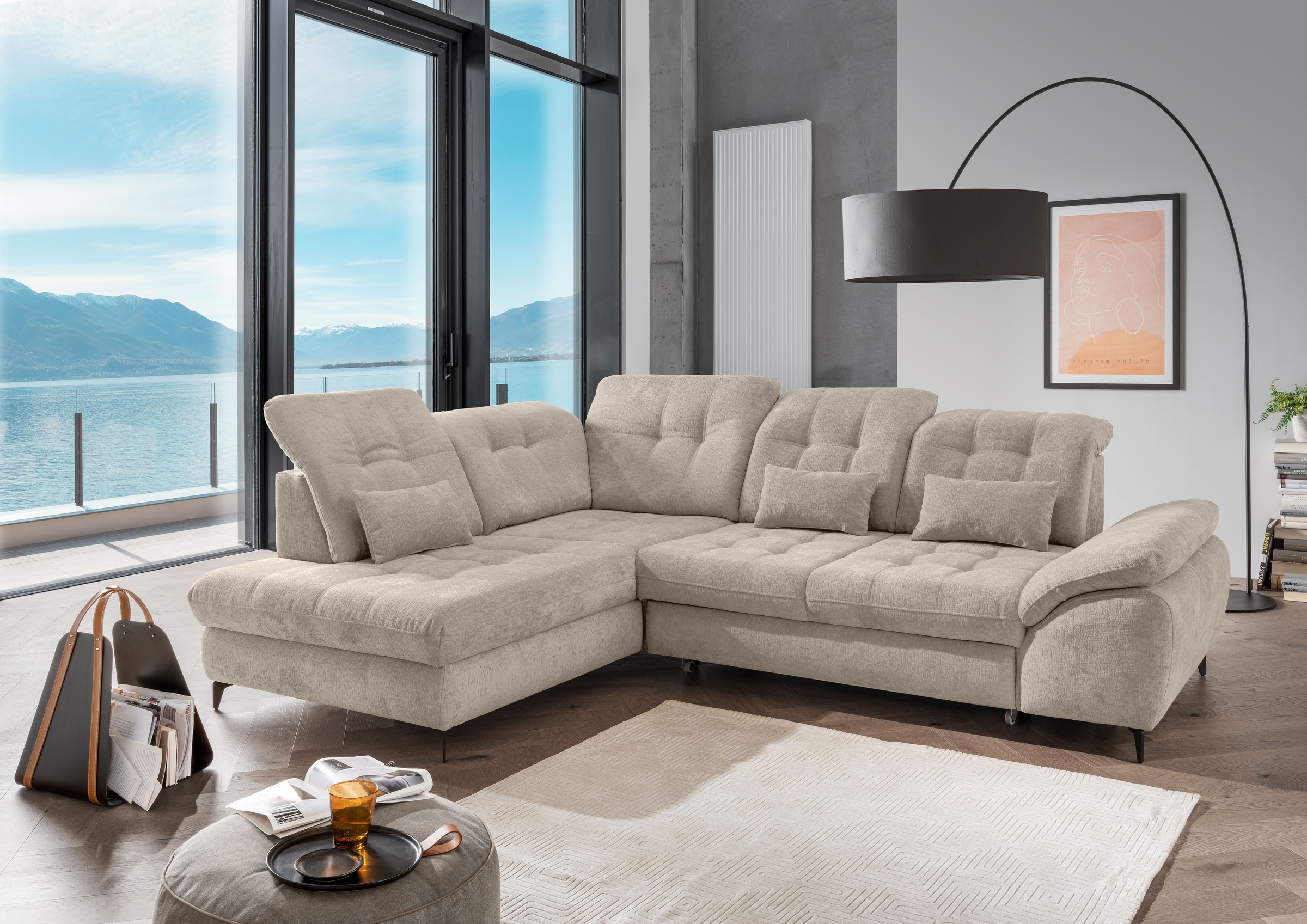 Home affaire Wohnlandschaft "Delphino" günstig online kaufen