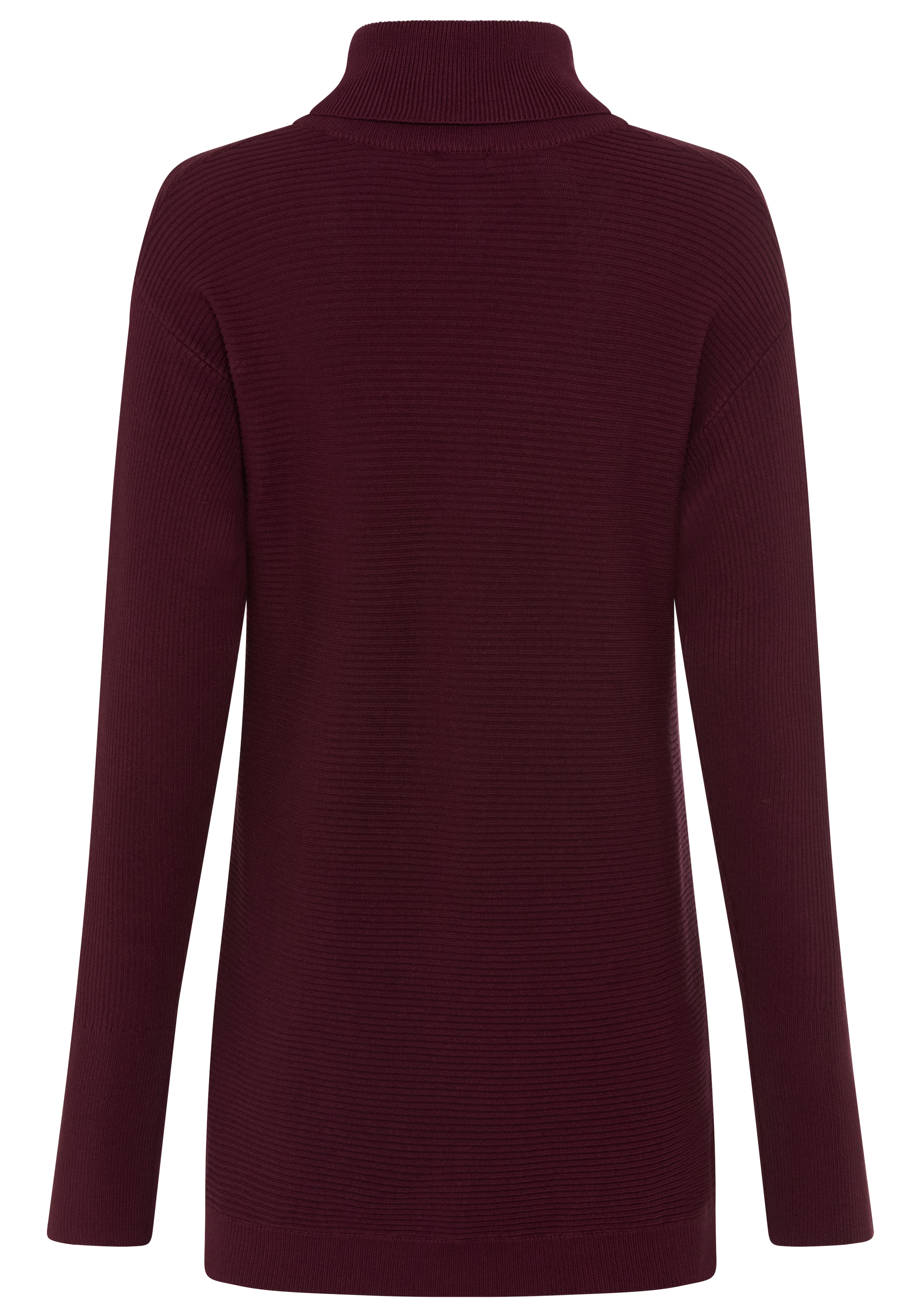Bruno Banani Strickpullover mit Rollkragen, langer Schnitt, lässig geschnittene Passform