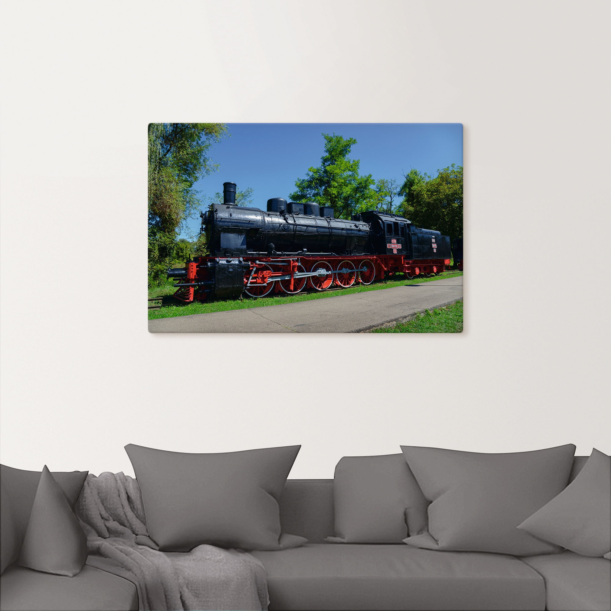 Artland Wandbild »CFR 50.115, Eisenbahn Museum, Resita«, Zugbilder, (1 St.), als Alubild, Leinwandbild, Wandaufkleber oder Poster in versch. Größen