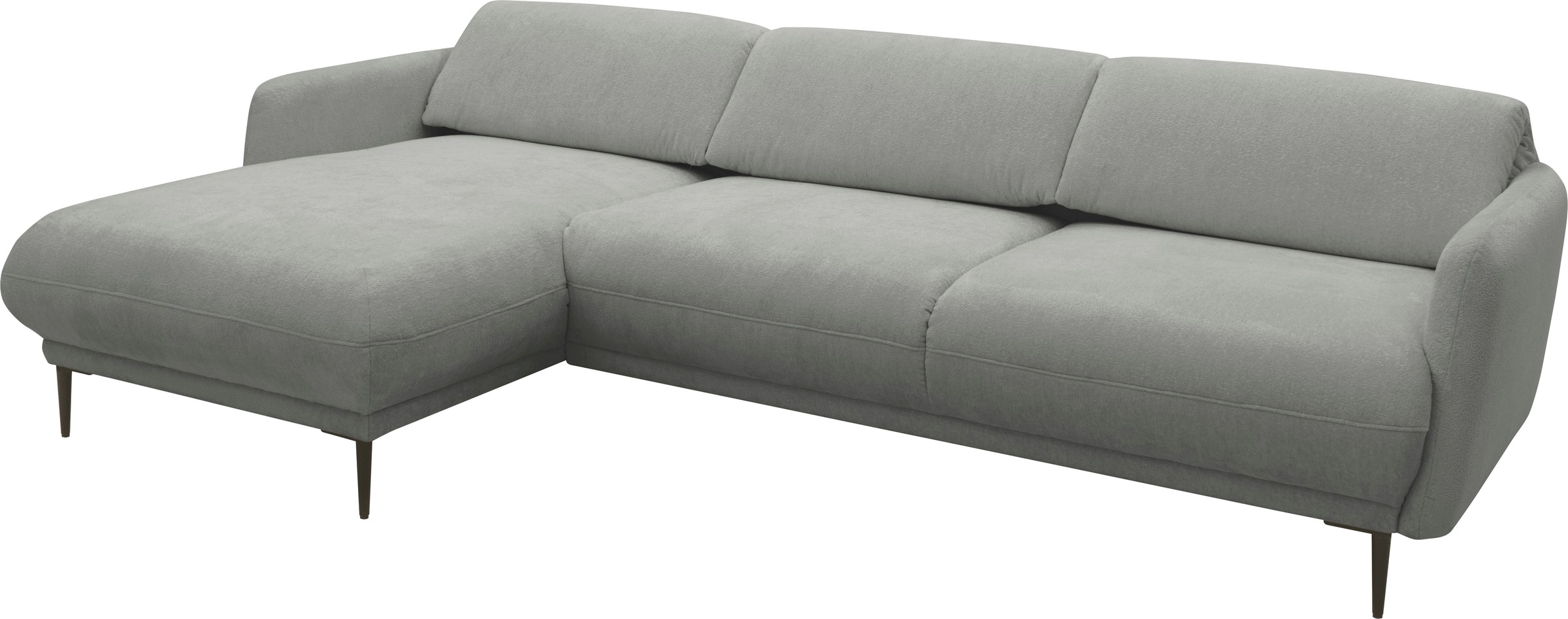 andas Ecksofa »Skovsende Sitzbreite 245 cm, Rückenlehne stufenlos hochklappbar für«, individuellen Sitzkomfort Kopfteilverstellung, L-Form