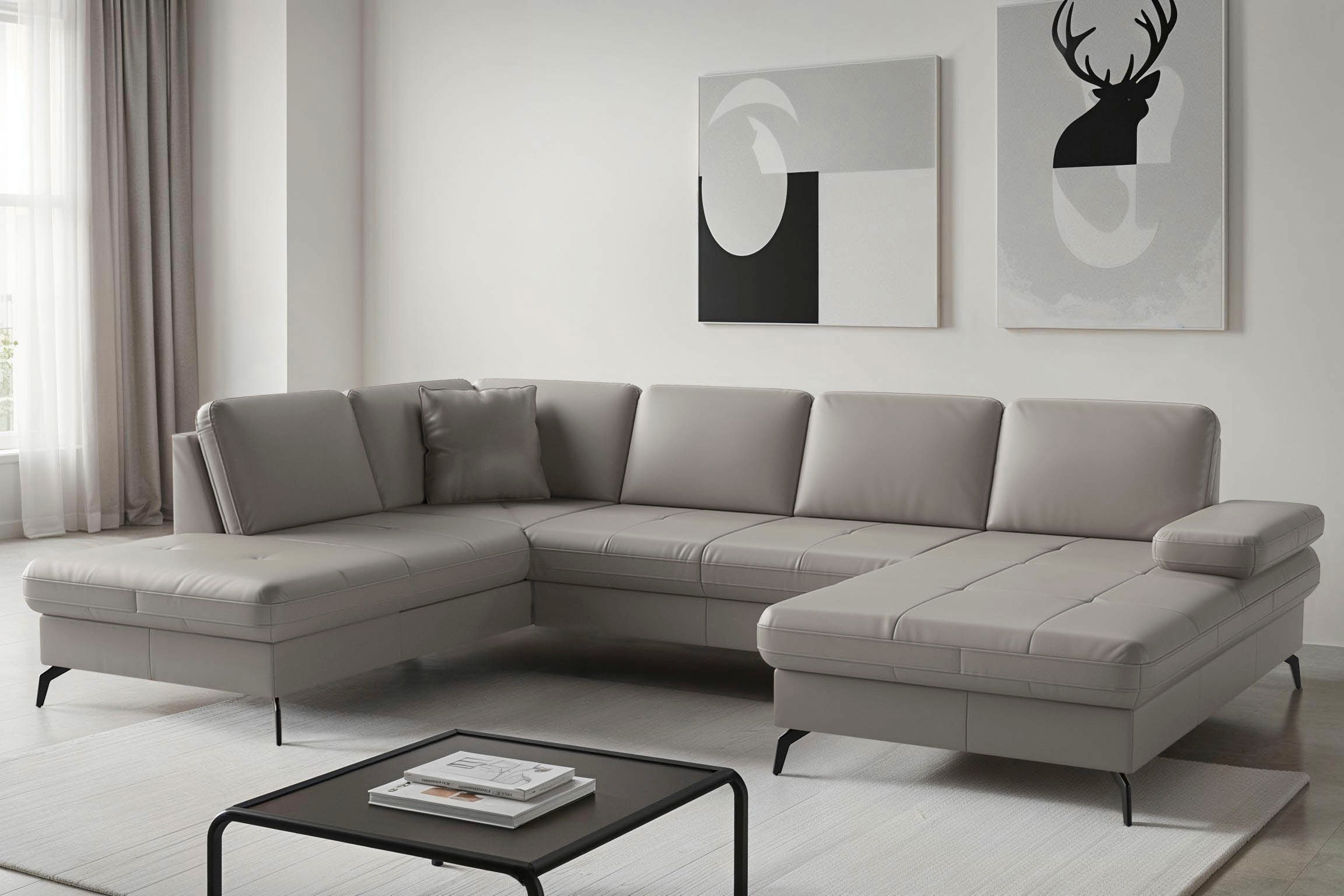sit&more Wohnlandschaft "Morris Jubi, Breite 300 cm" mit Armteilfunktion, optional mit Schlaffunktion