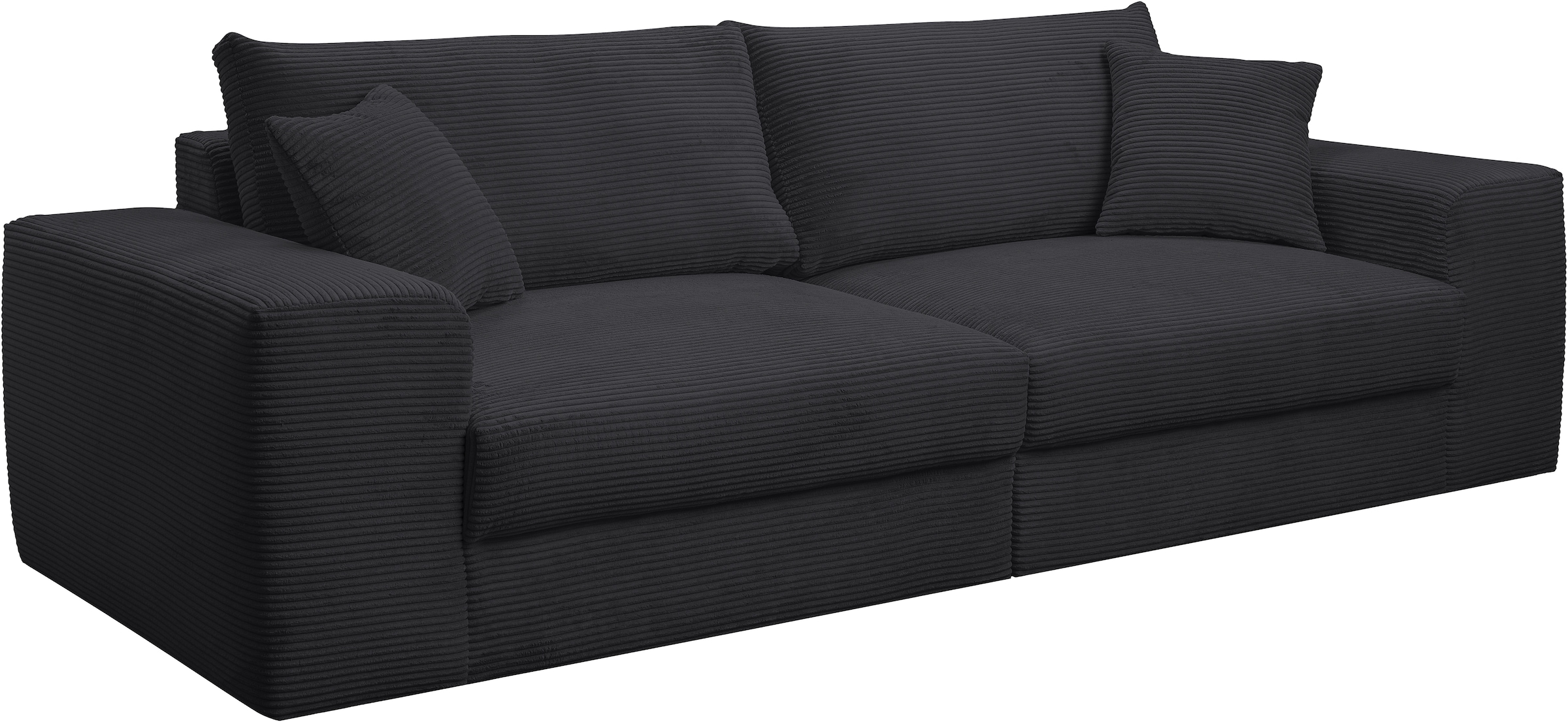 WERK2 Big-Sofa »Rozzana mit viel Platz und aktuellen Bezugsvarianten«, mit losen Rückenkissen
