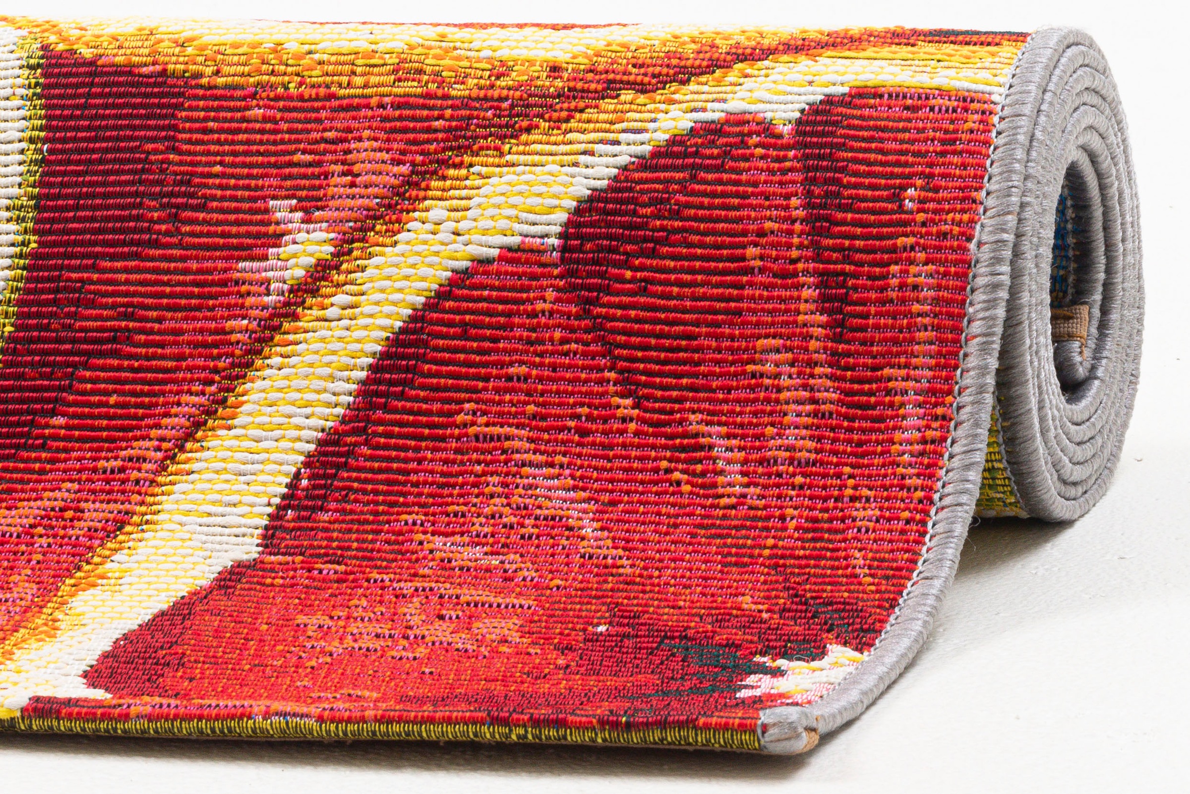 Sansibar Rantum Beach 003 Flatweave Rug Orange/Multi 60x100cm 3