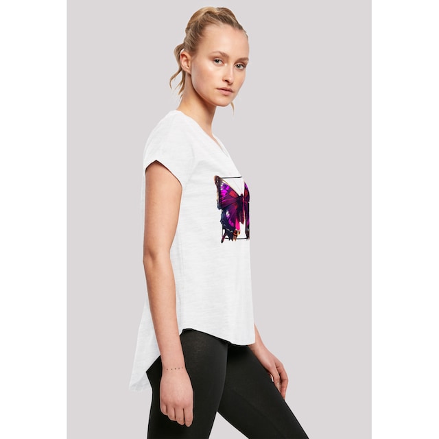 F4NT4STIC T-Shirt »Pink Schmetterling LONG TEE«, Keine Angabe bestellen |  BAUR