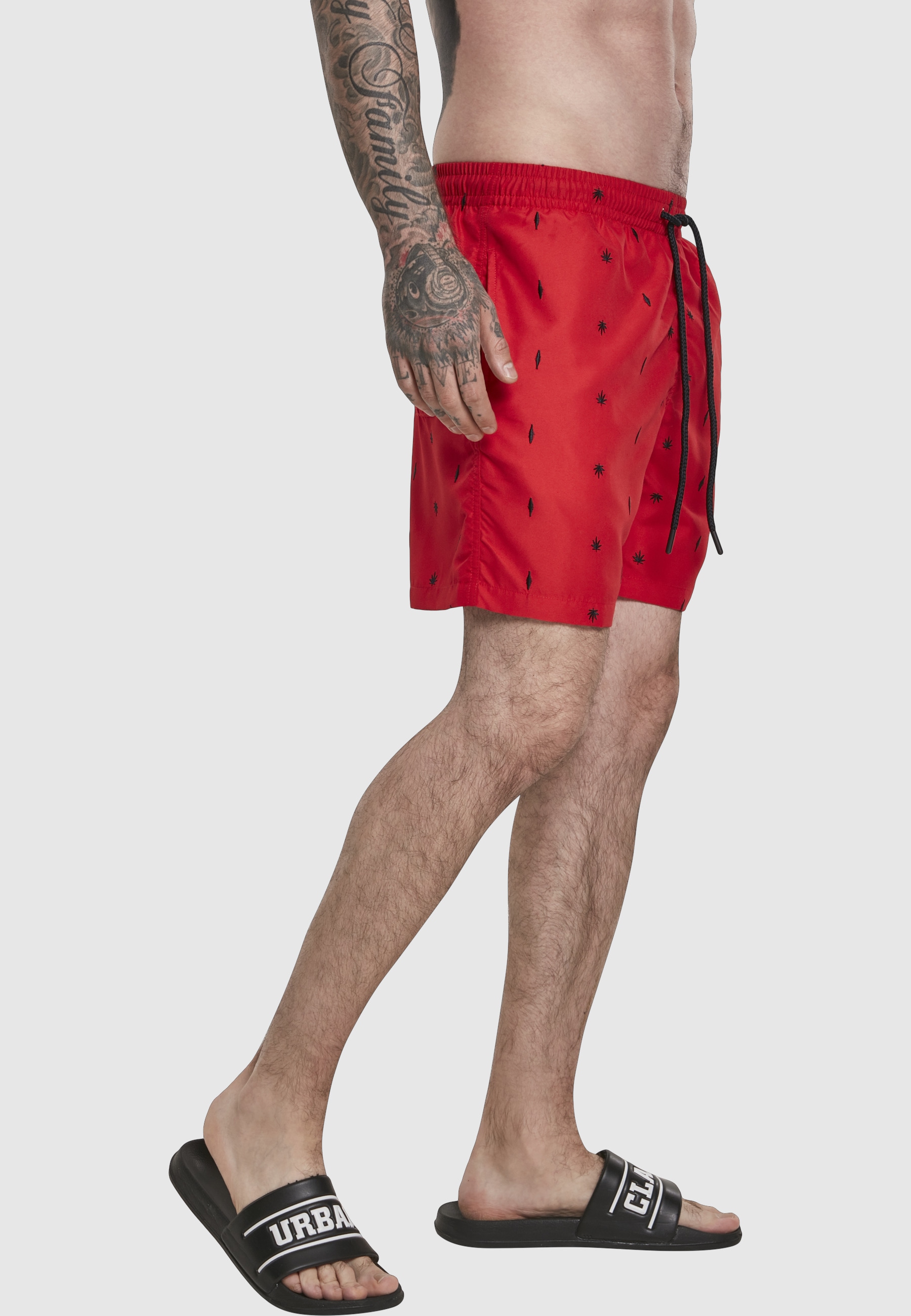 URBAN CLASSICS Badeshorts »Urban Classics Herren Embroidery Swim Shorts«