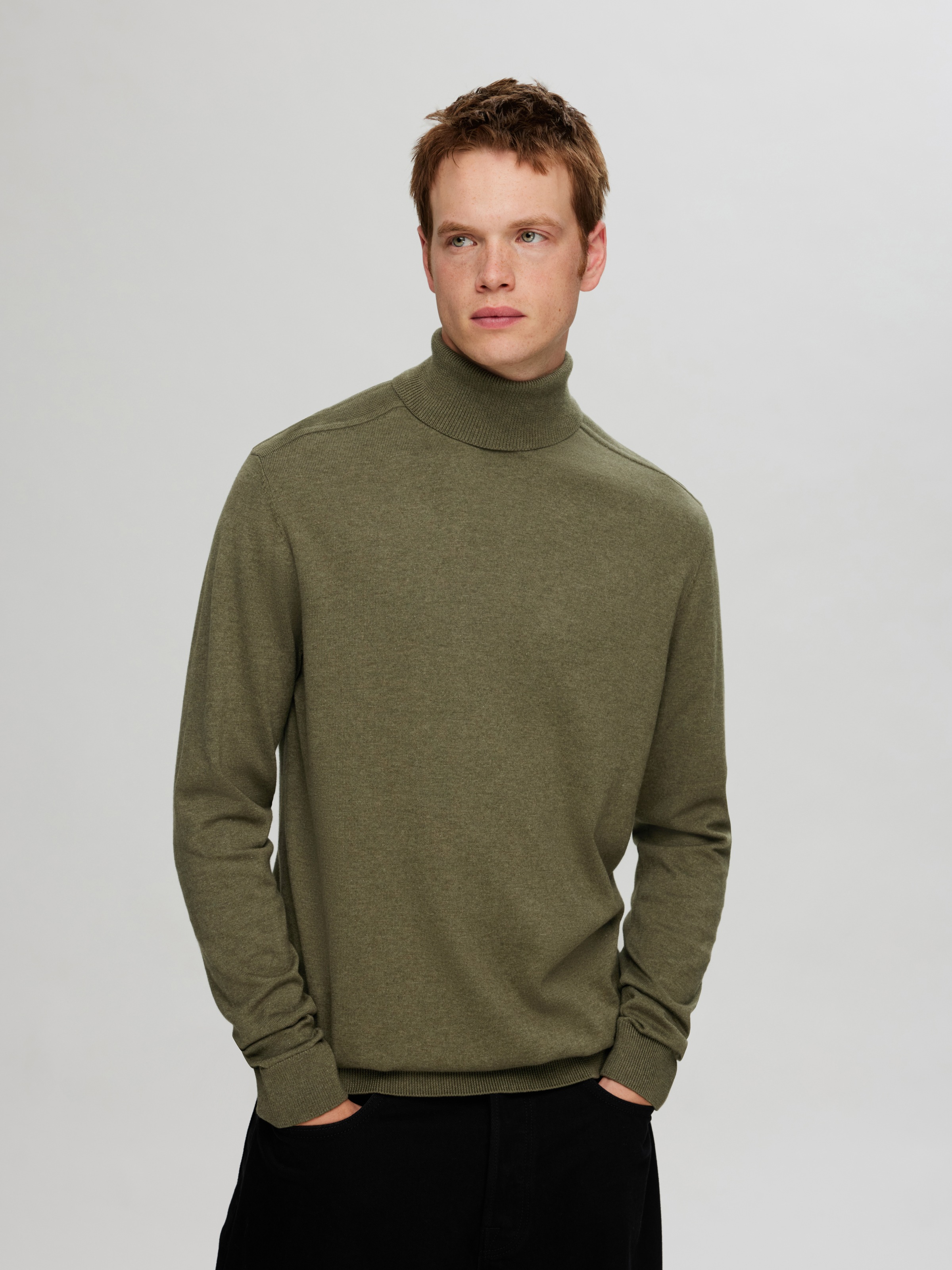 SELECTED HOMME Strickpullover "SLHBERG ROLL NECK B NOOS" günstig online kaufen