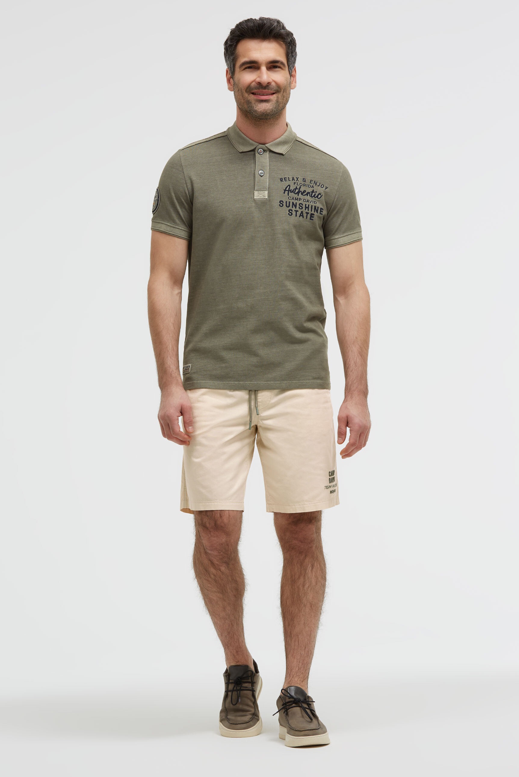 CAMP DAVID Poloshirt aus Baumwolle