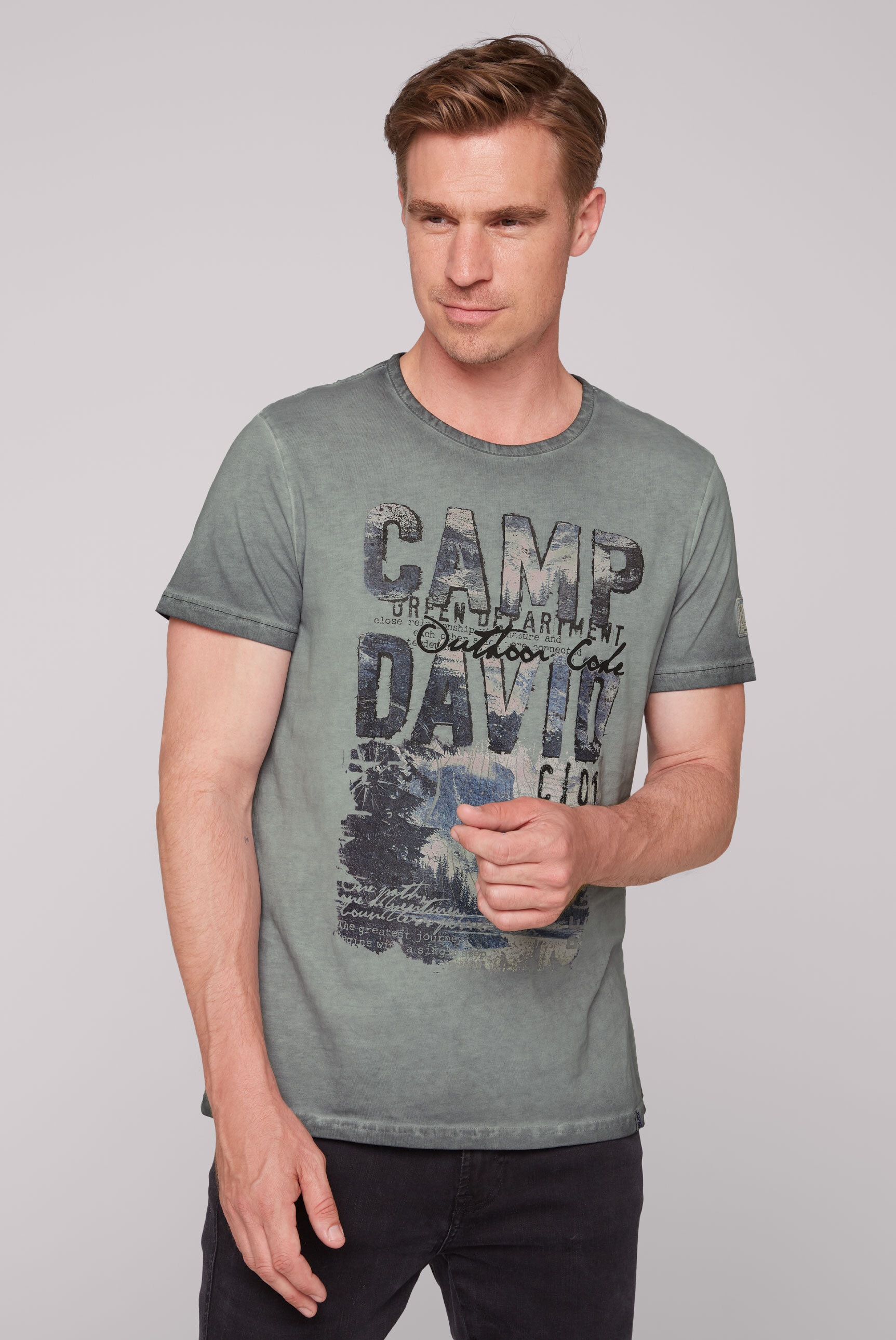 CAMP DAVID Rundhalsshirt, aus Baumwolle günstig online kaufen