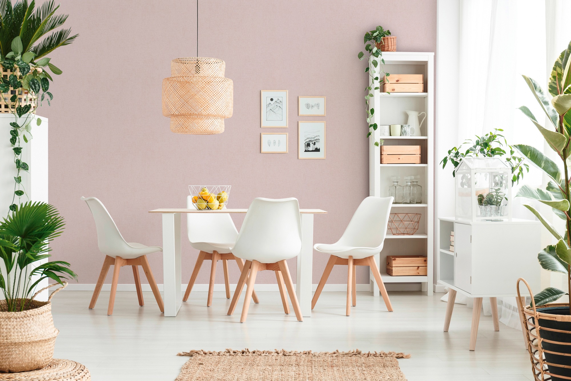 A.S. Création Vliestapete »New Elegance«, unifarben mit Farbeinsatz-einfarbig-uni, Tapete Uni einfarbig Tapeten Wohnzimmer Schlafzimmer Küche modern Büro