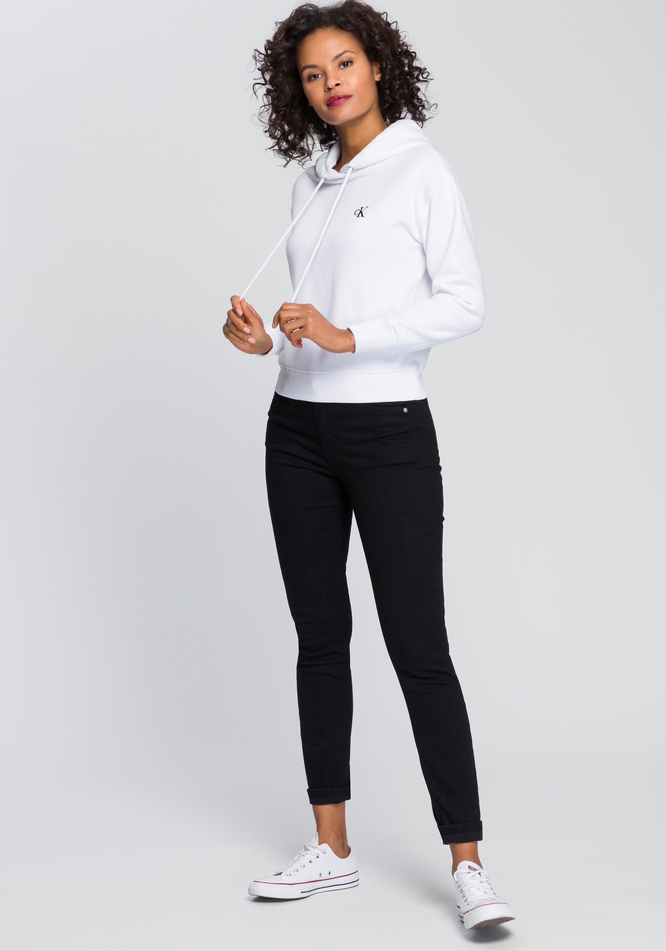 Calvin Klein Jeans Kapuzensweatshirt »CK EMBROIDERY HD«, mit CK Monogramm Stickerei