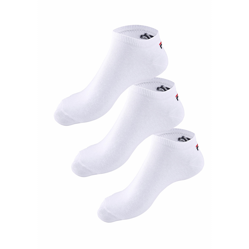 Fila Sneakersocken, (3 Paar), mit eingestricktem Logo an der Ferse