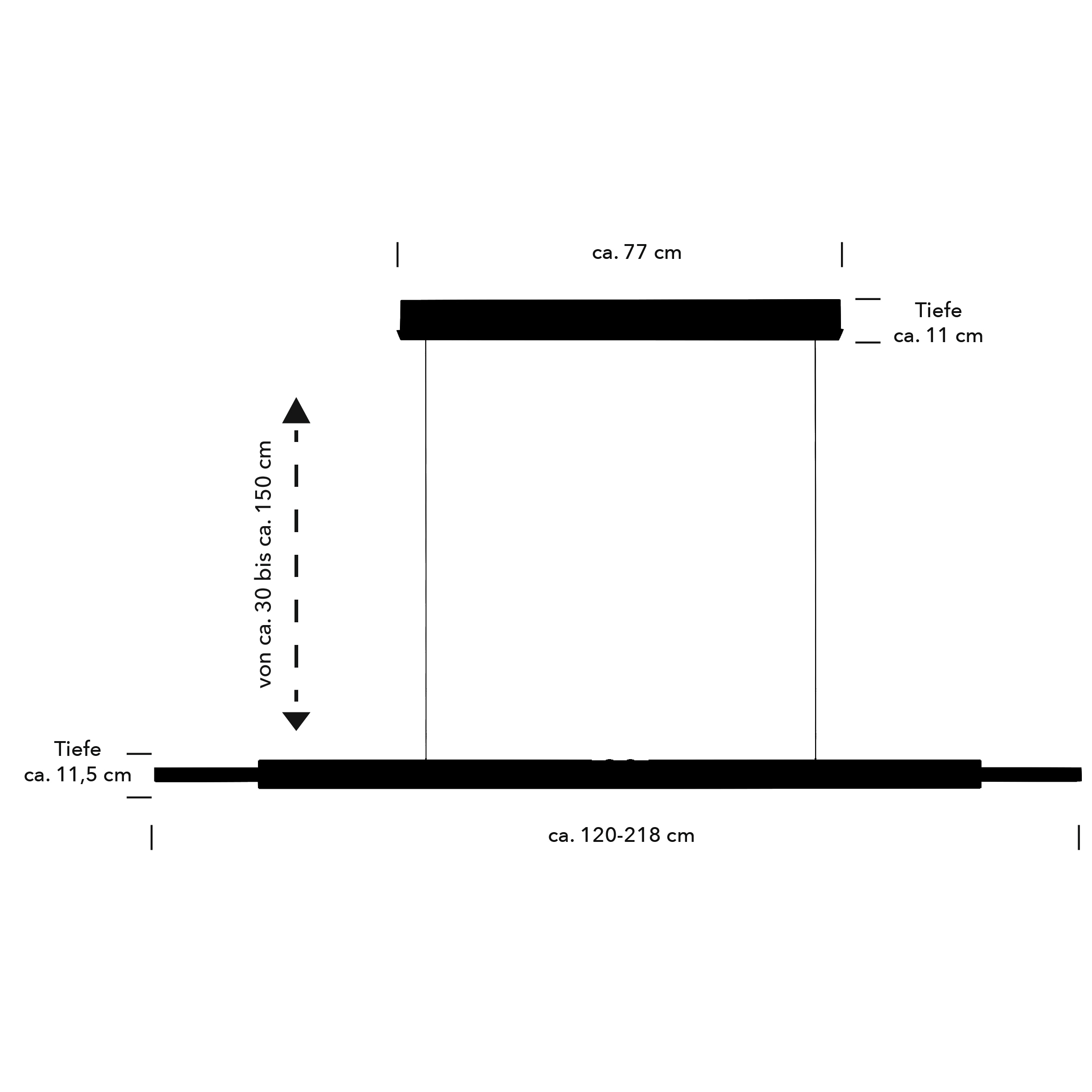 HELL höllisch gutes Licht LED Pendelleuchte »WHIPPY« LED-Modul 1 Stk. warmweiß - kaltweiß Tastdimmer, 3-Stufen CCT, Stufenlos höhenverstellbar