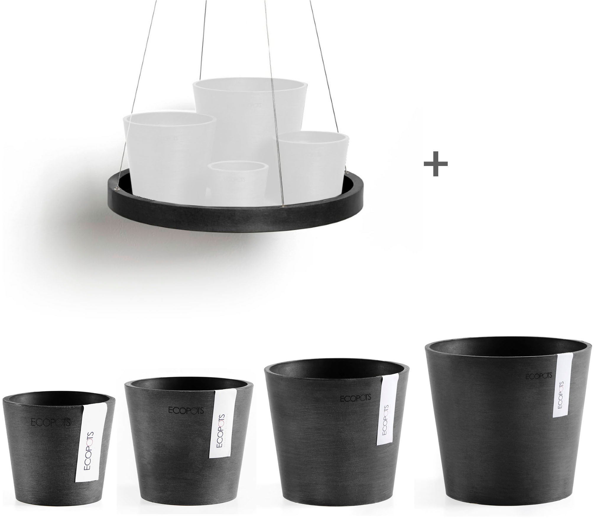 ECOPOTS Blumentopf "Amsterdam Mini", (Set, 4 St.), verschiedene Größen mit günstig online kaufen