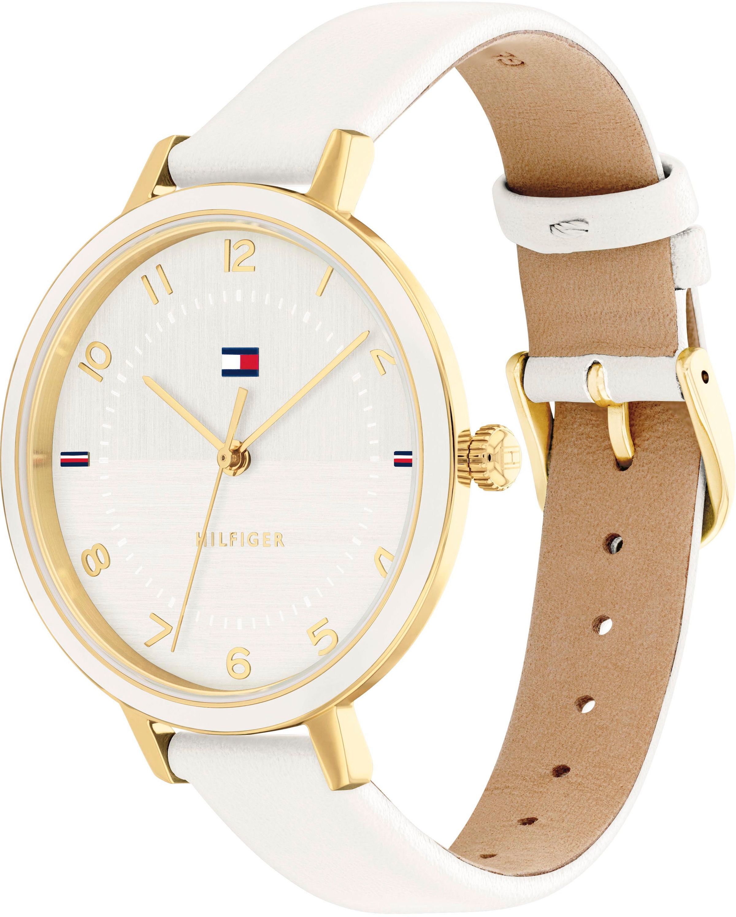 Tommy Hilfiger Quarzuhr »SPORT«, Armbanduhr, Damenuhr, analog, Lederarmband