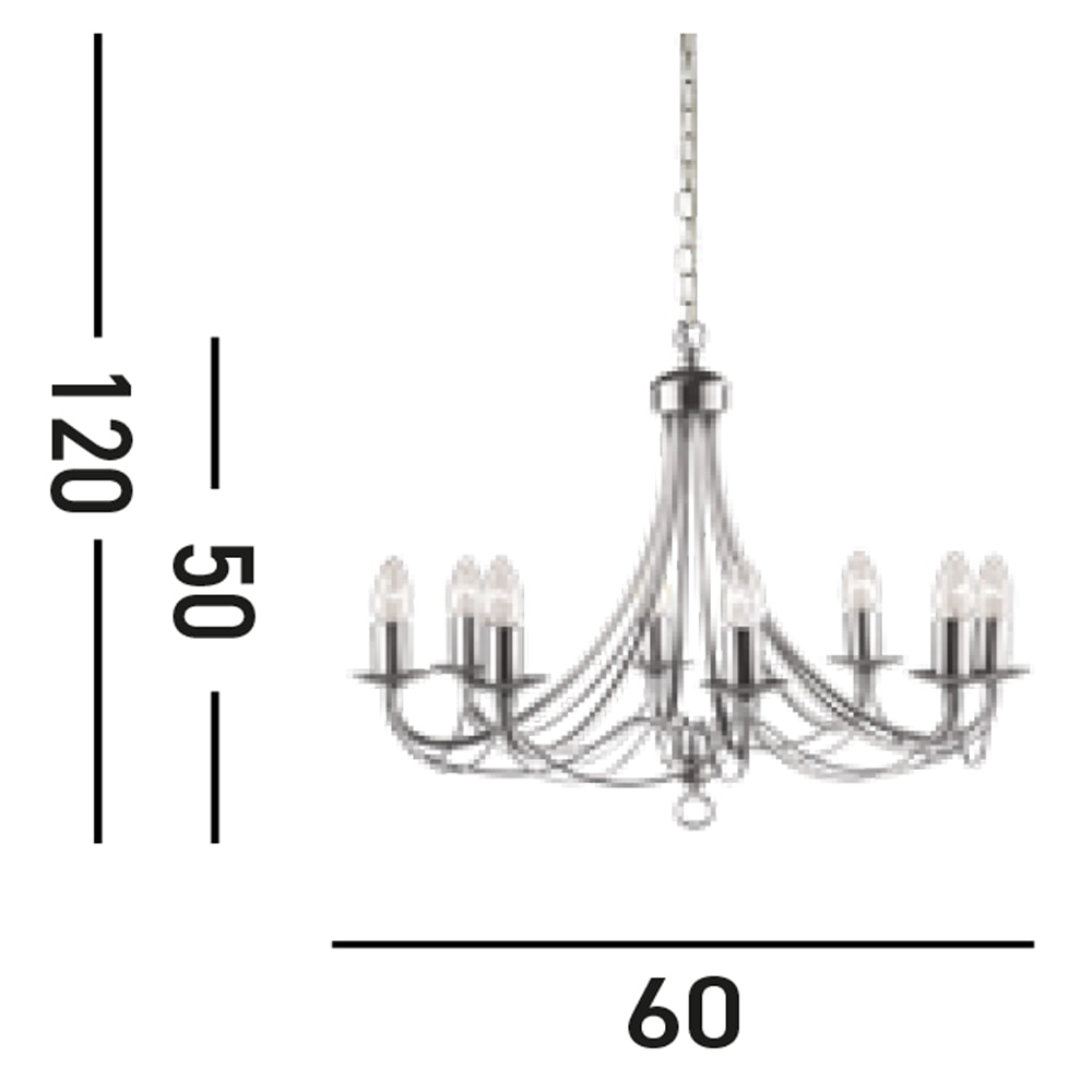 Searchlight Kronleuchter »Maypole 8Lt Pendant« E14 1 Stk.
