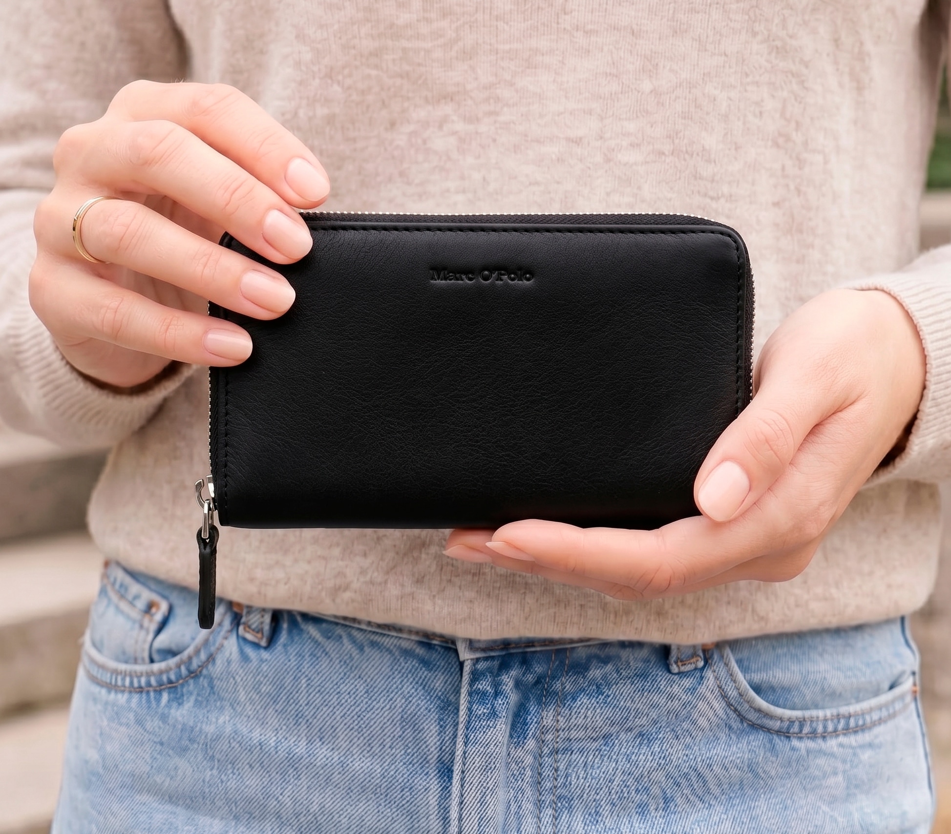Marc O'Polo Accessories Geldbörse »Emilie« Damen Geldbeutel, Portemonnaie, Money Pocket mit Reißverschluss