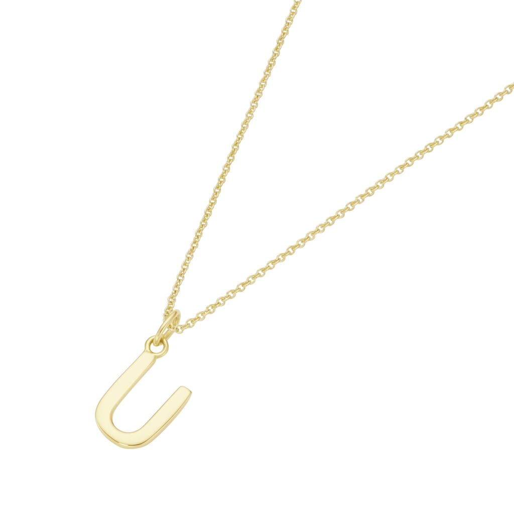 Luigi Merano Kette mit Anhänger »Anhänger Buchstabe U Gold 585« Luigi Merano Kette mit Anhänger »Anhänger Buchstabe U Gold 585«