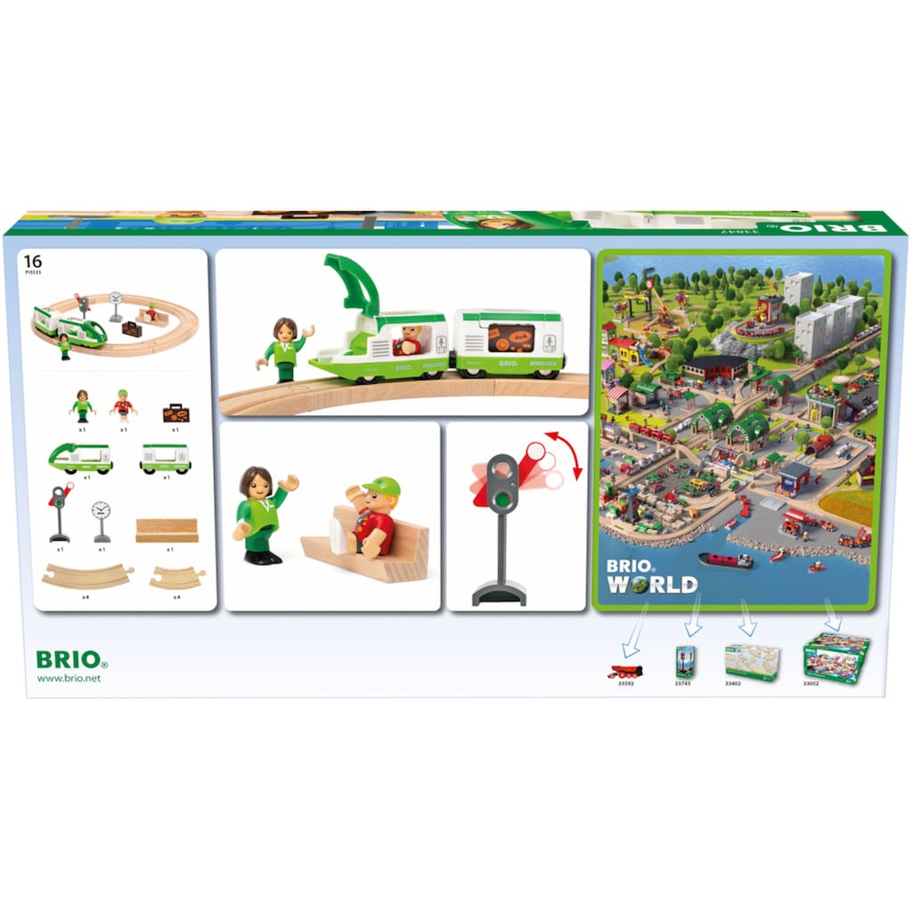 BRIO® Spielzeug-Eisenbahn »BRIO® WORLD, Starter Set Reisezug«