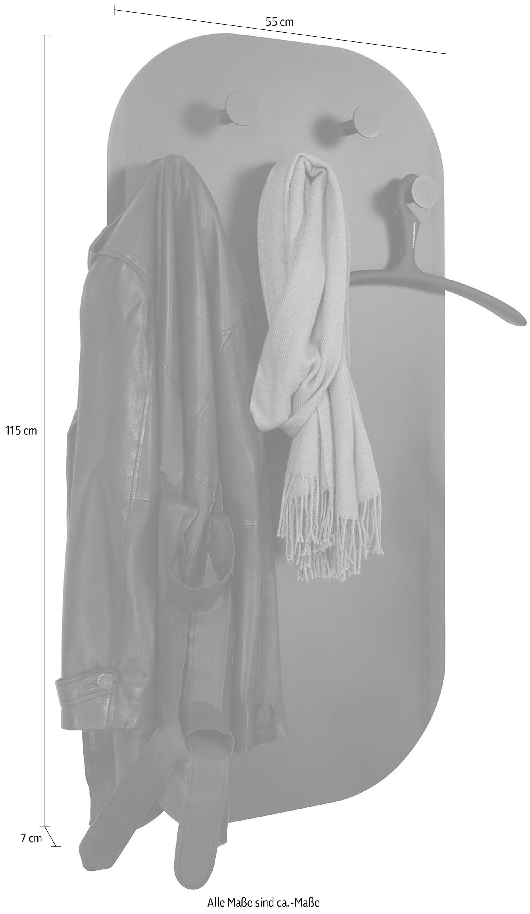 Spinder Design Garderobenhalter »Espen«, Metall, Breite 55 cm