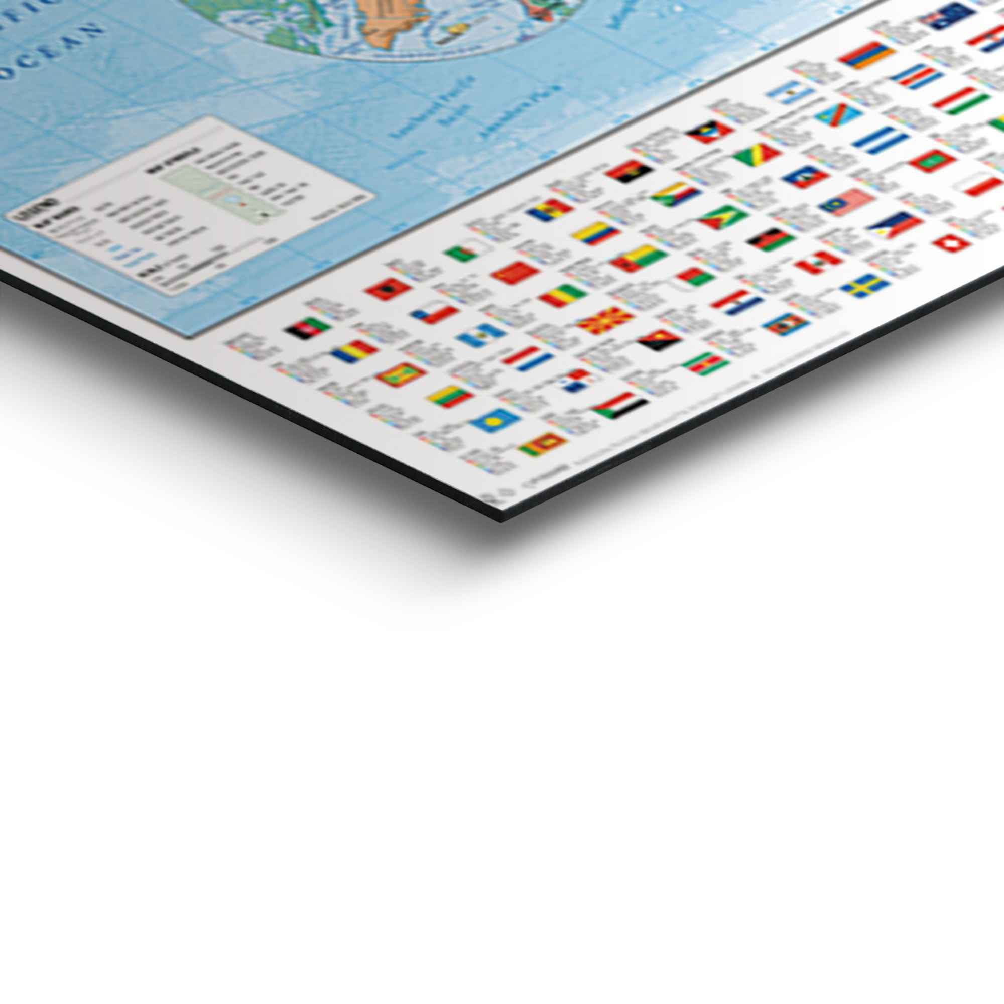 Reinders! Wandbild »Wandbild Weltkarte Landkarte bestellen Weltkarte, - - | BAUR (1 St.) Kontinente Flaggen«