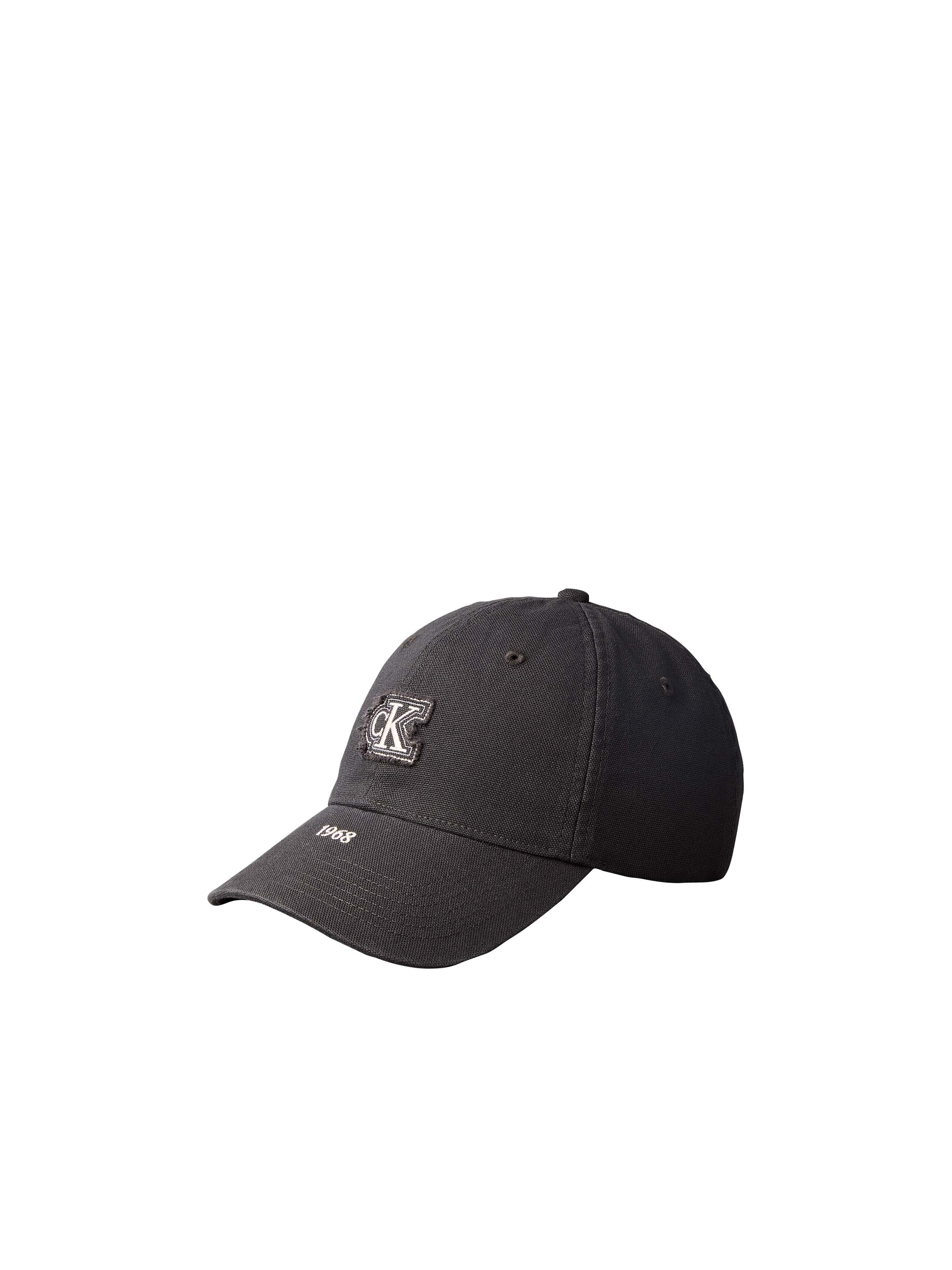 Calvin Klein Baseball Cap "WASHED COTTON CANVAS SMALL FRAYE" Regular fit und größenverstellbar