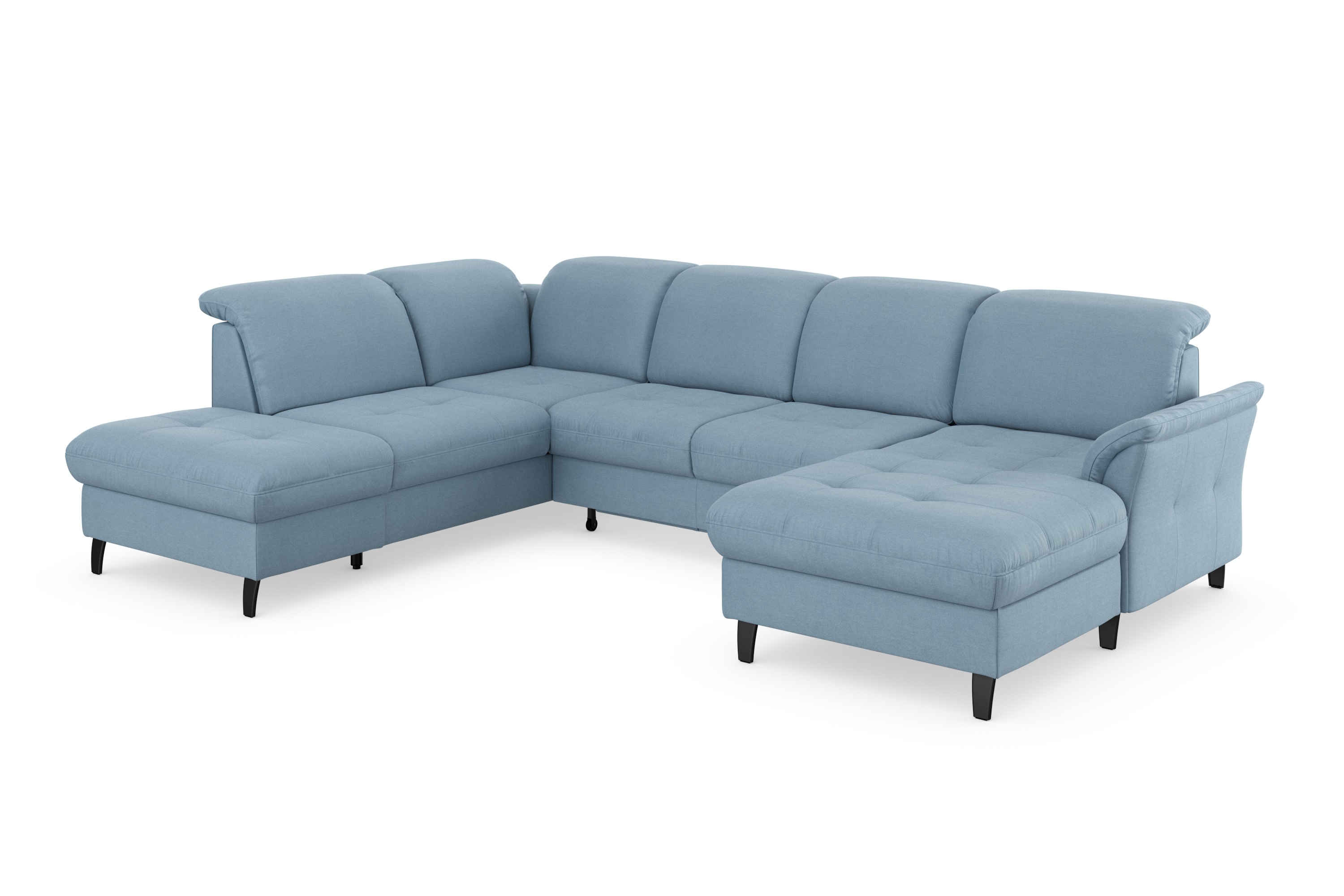 Thumbnail - sit&more Wohnlandschaft "Maggiore U-Form" wahlweise mit Kopfteilverstellung, Bettfunktion und Stauraum