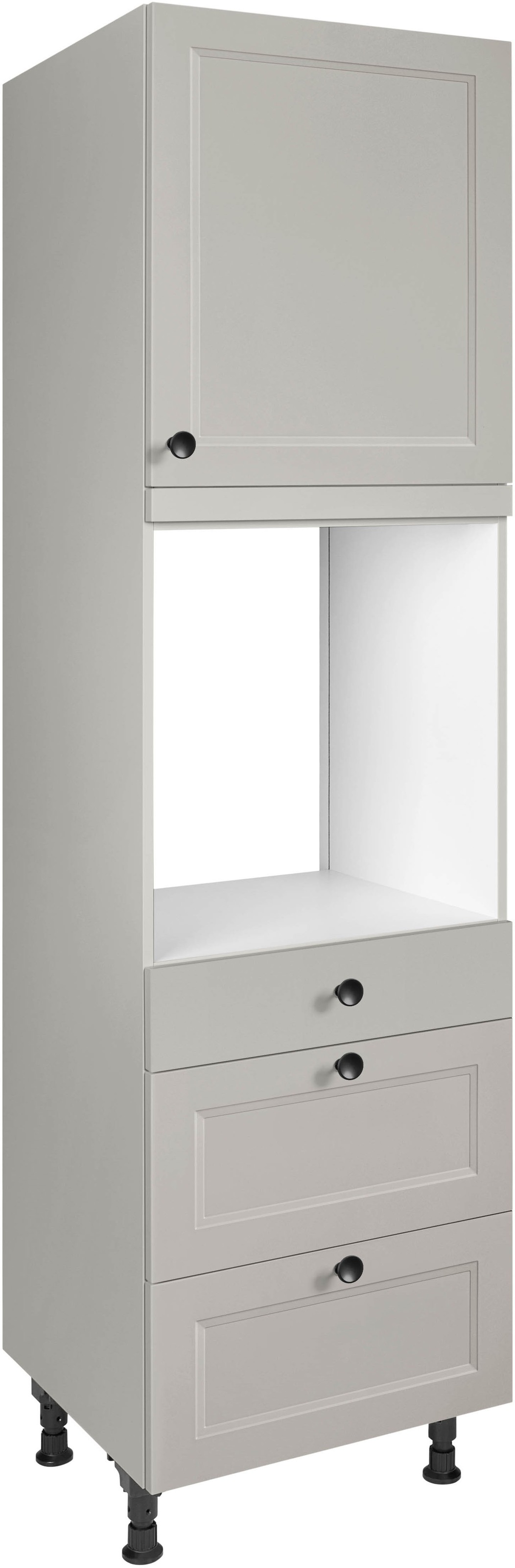 nobilia ""Cascada", Ausrichtung wählbar, mit Schublade und zwei Auszügen und" einer Tür, vormontiert, Breite/Höhe: 60/216,6 cm