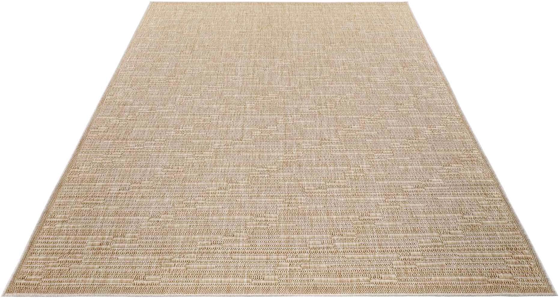 Carpet City Outdoorteppich »Outdoor 789 , auch in rund« rechteckig 5 mm Höhe Witterungsbeständig für Balkon, Terrasse, In und Outdoor, Sisal Optik