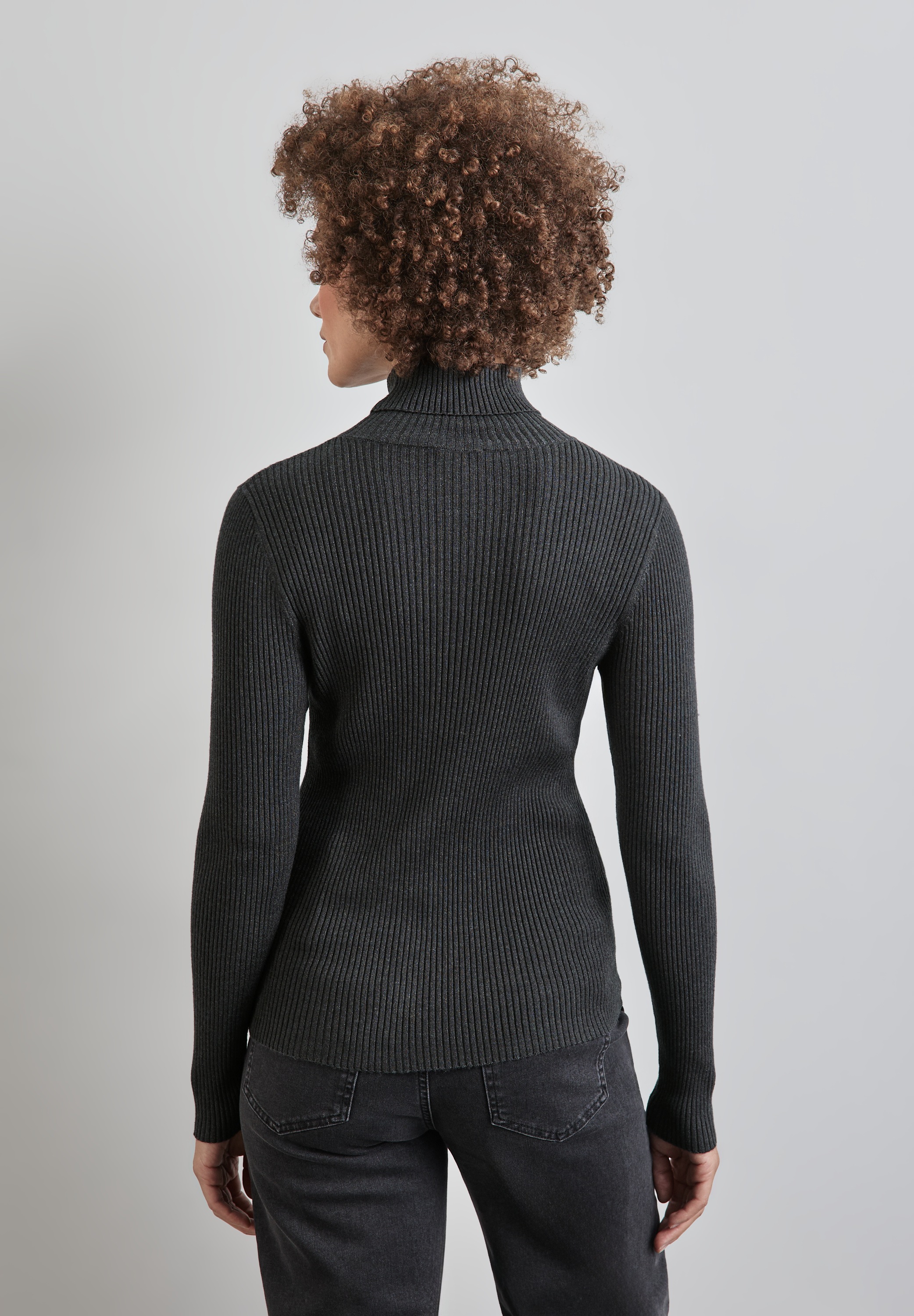 Thumbnail - STREET ONE Rollkragenpullover mit Rippstruktur