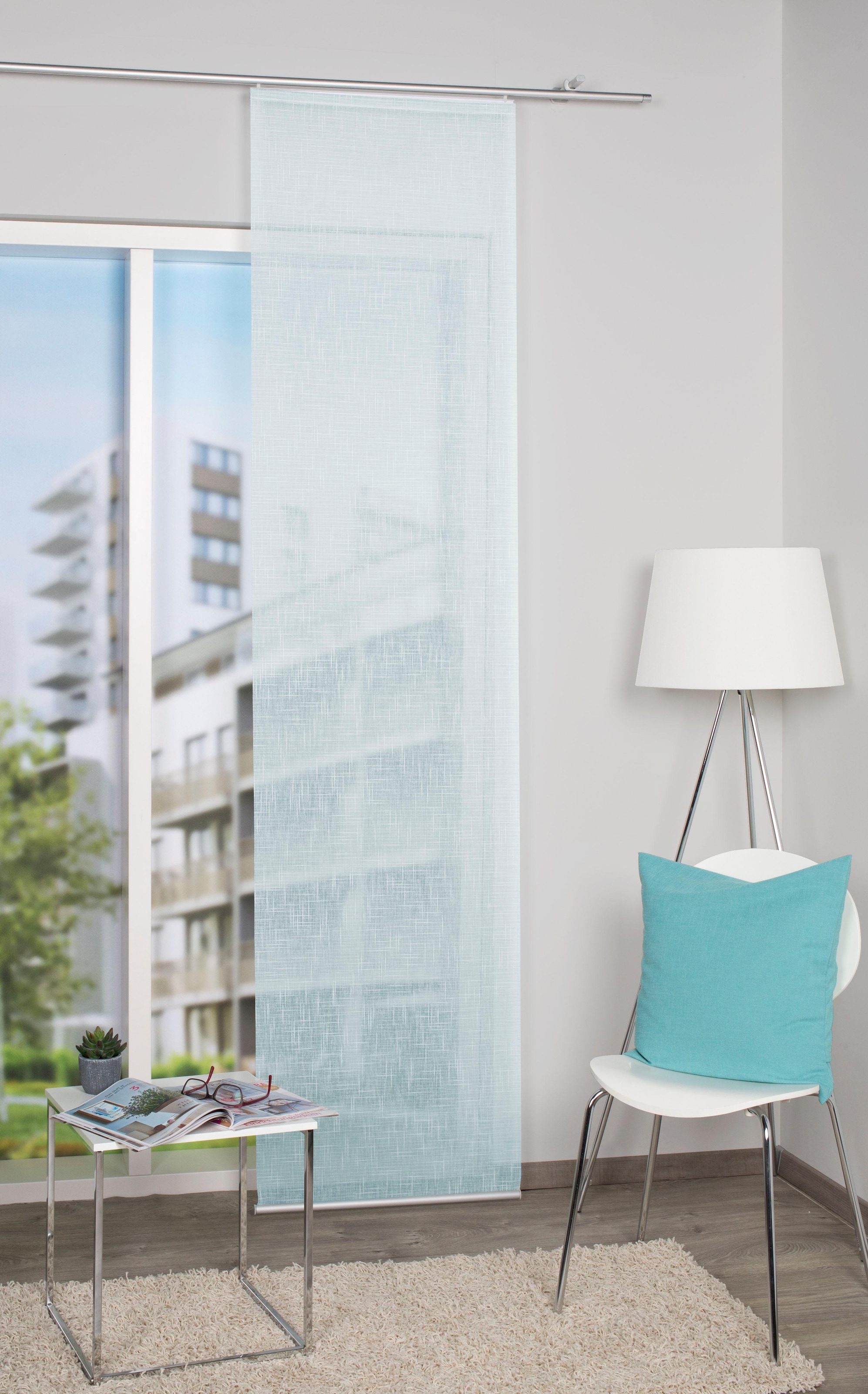 HOME WOHNIDEEN Schiebegardine "Uni" Paneelwagen 1 Stk. tlg. HxB: 245x60, SC günstig online kaufen