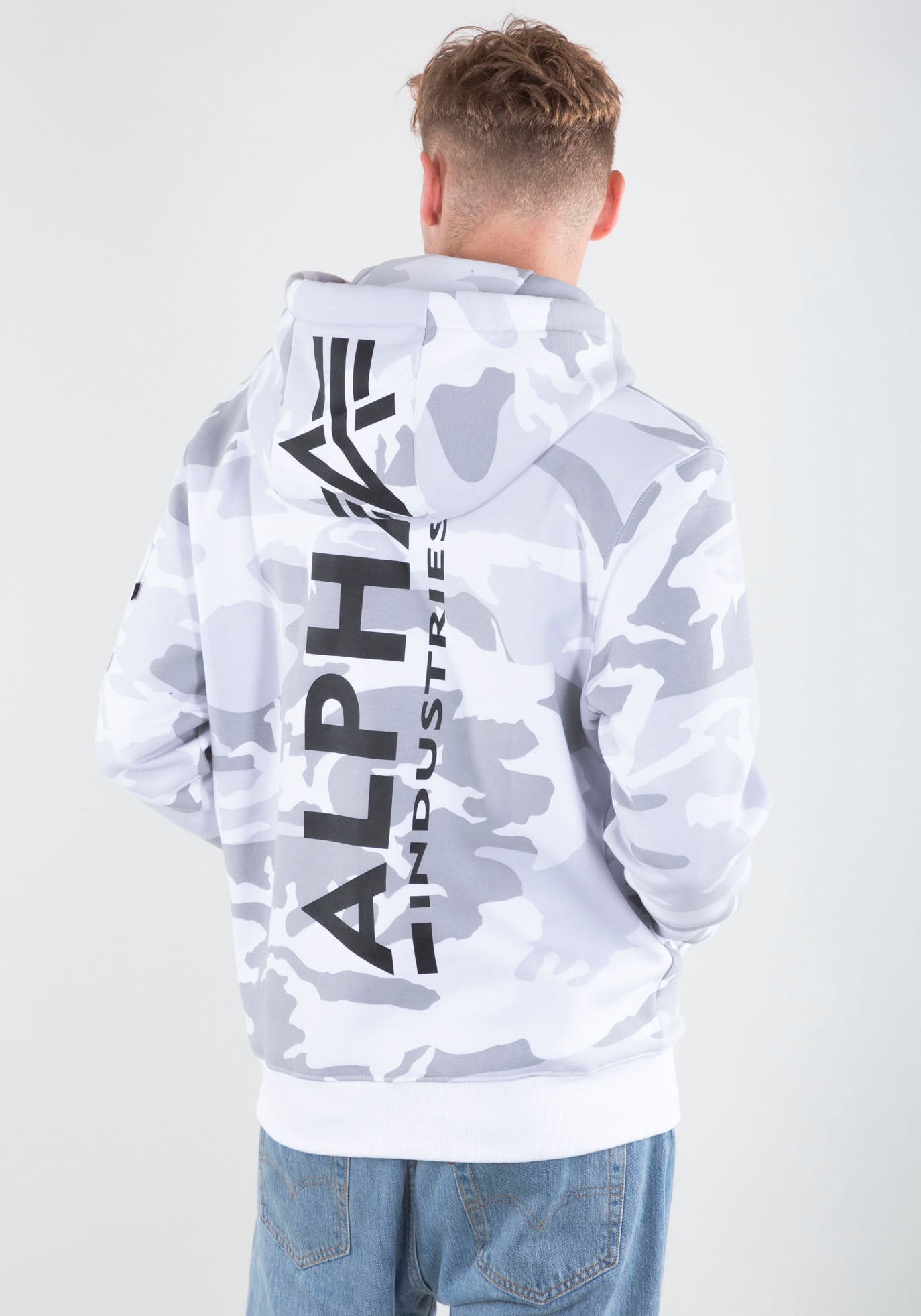 Alpha Industries Kapuzensweatshirt "BACK PRINT HOODY", Baumwollmischung, re günstig online kaufen