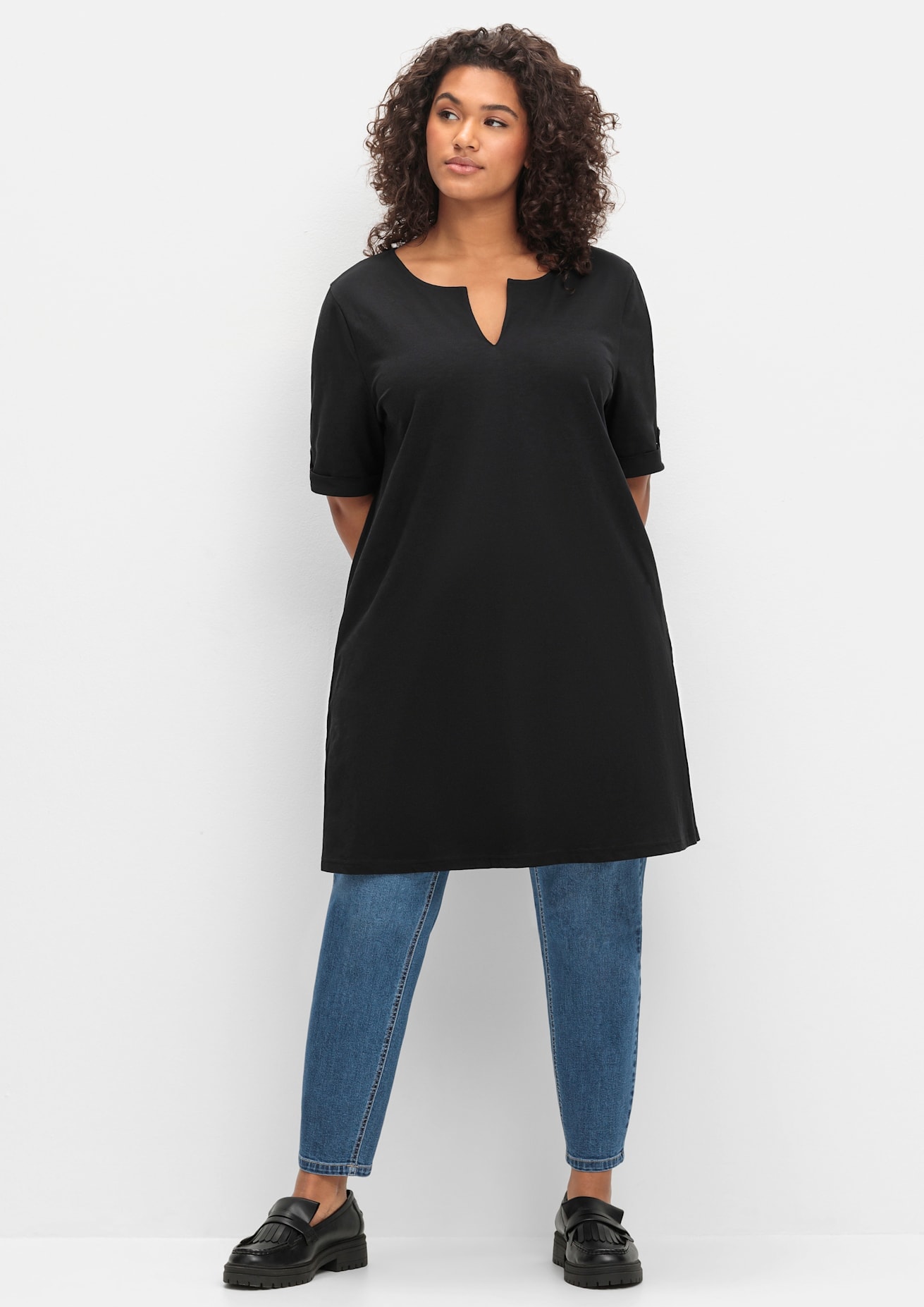 Sheego Longshirt "Longshirt", 1 Stk. günstig online kaufen