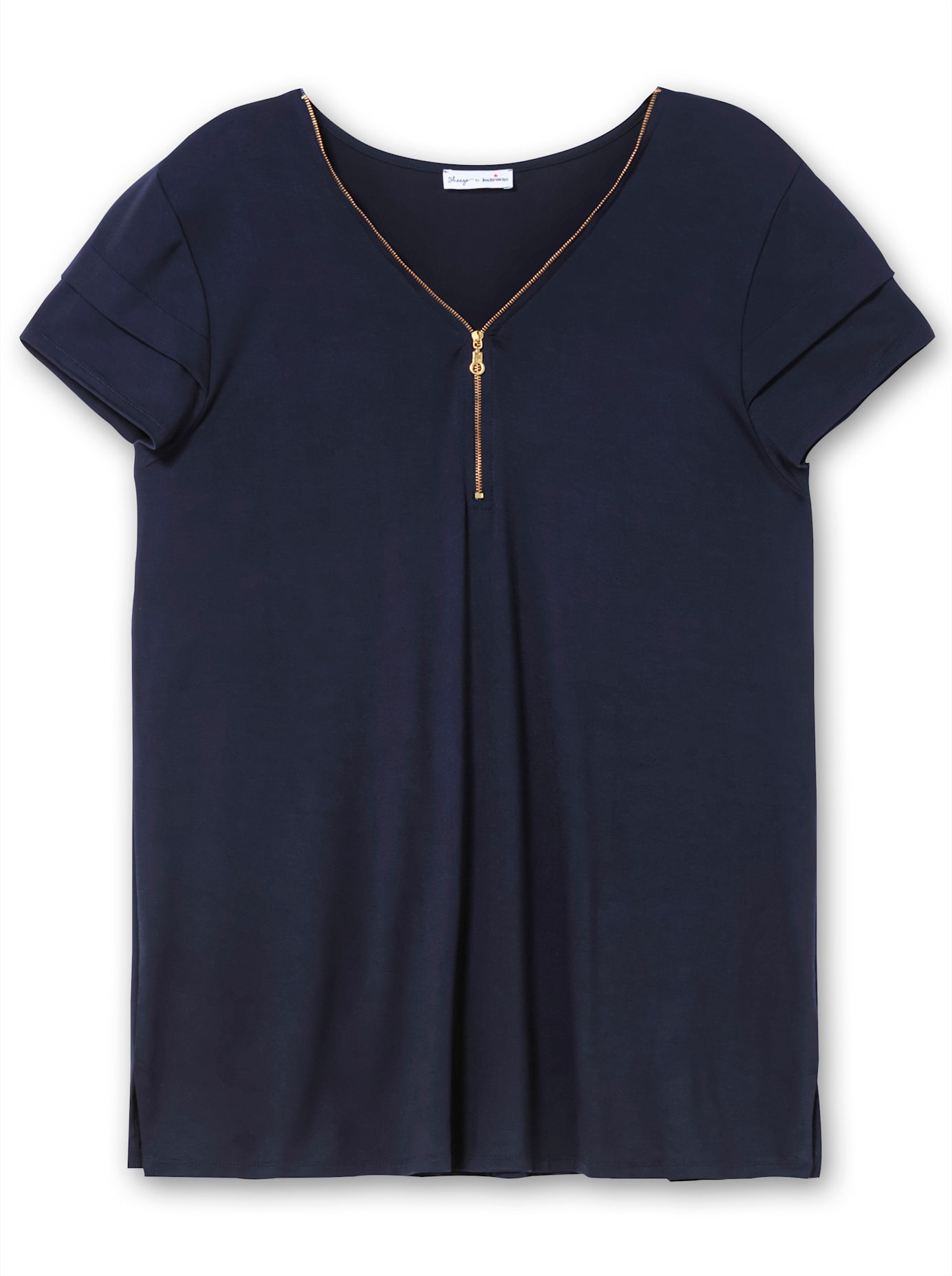 sheego by Joe Browns V-Shirt »Shirt«, (1 tlg.)